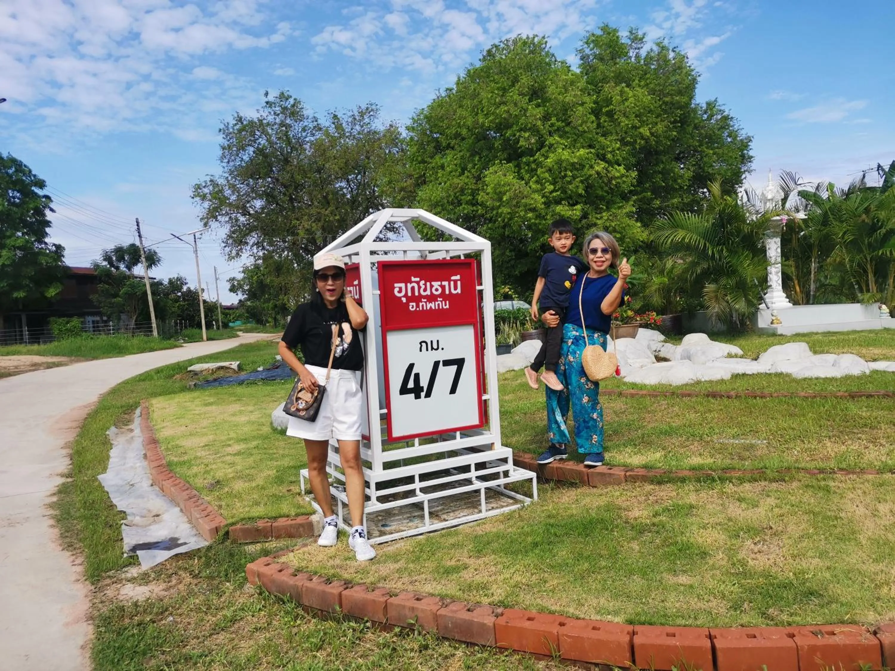 Quiet street view in Numhom Resort