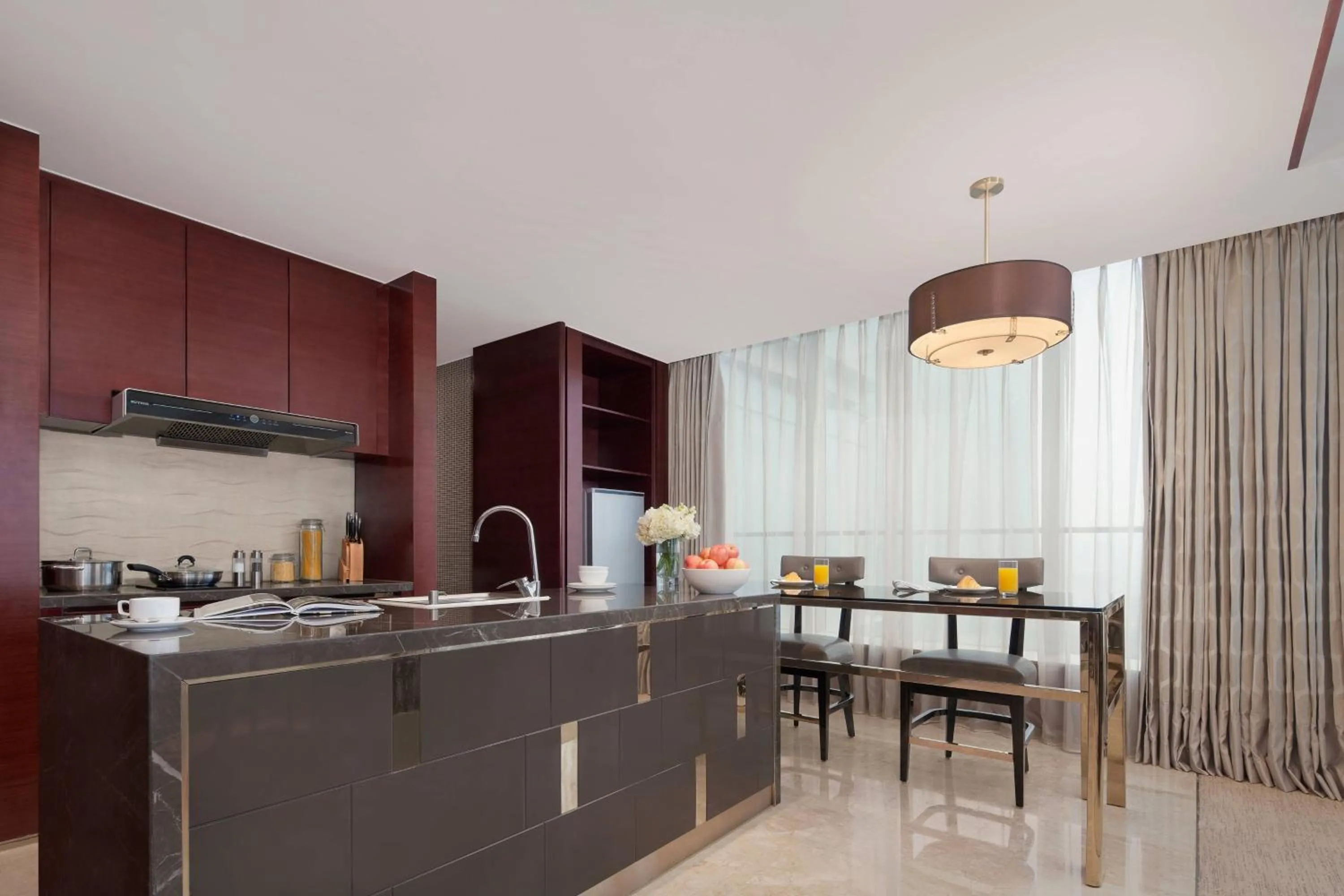 Bedroom in The International Trade City, Yiwu - Marriott Executive Apartments