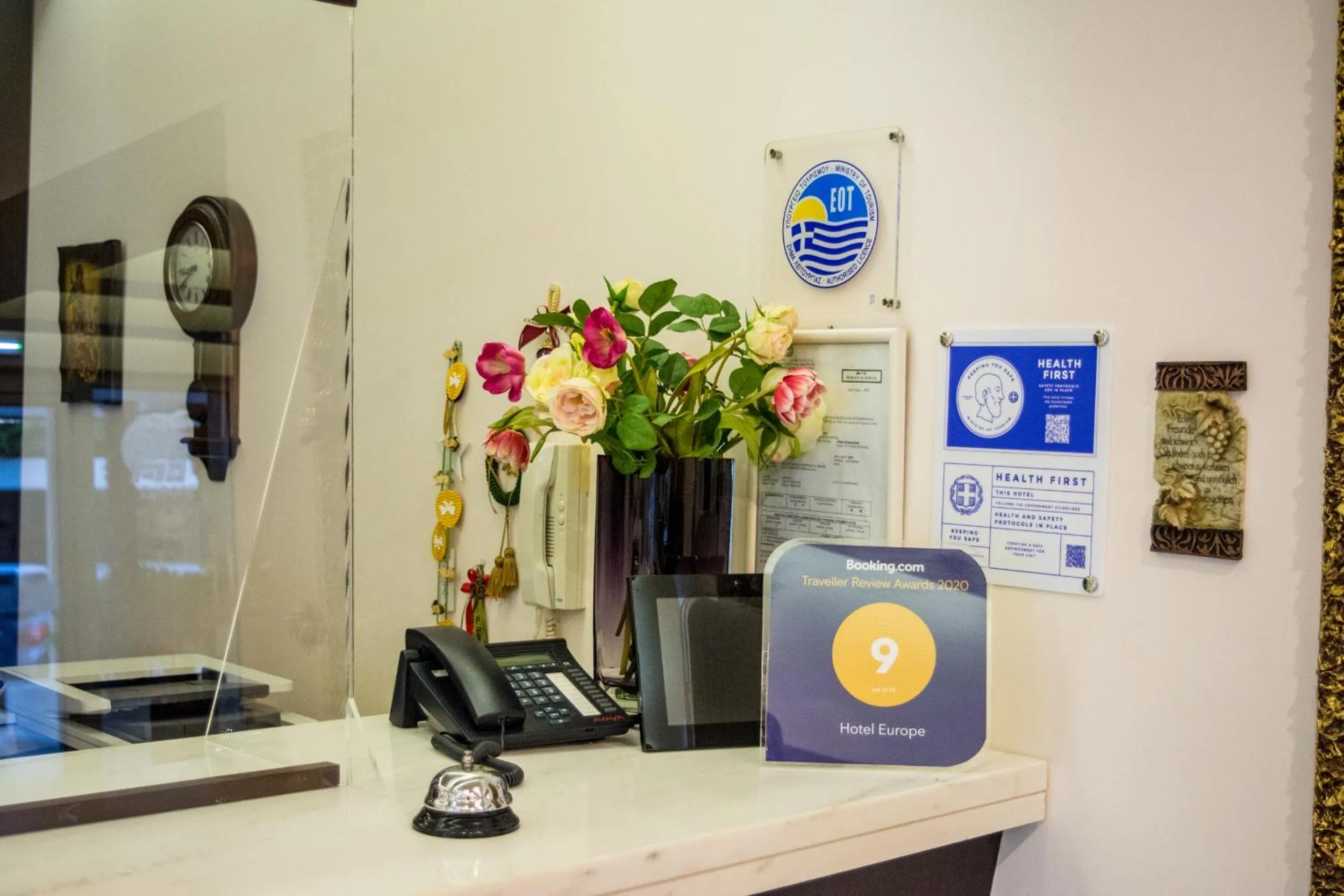 Lobby or reception in Hotel Europe