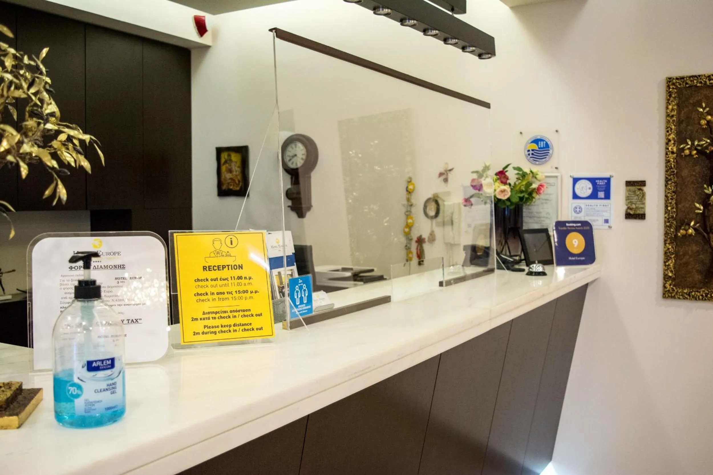 Lobby or reception in Hotel Europe