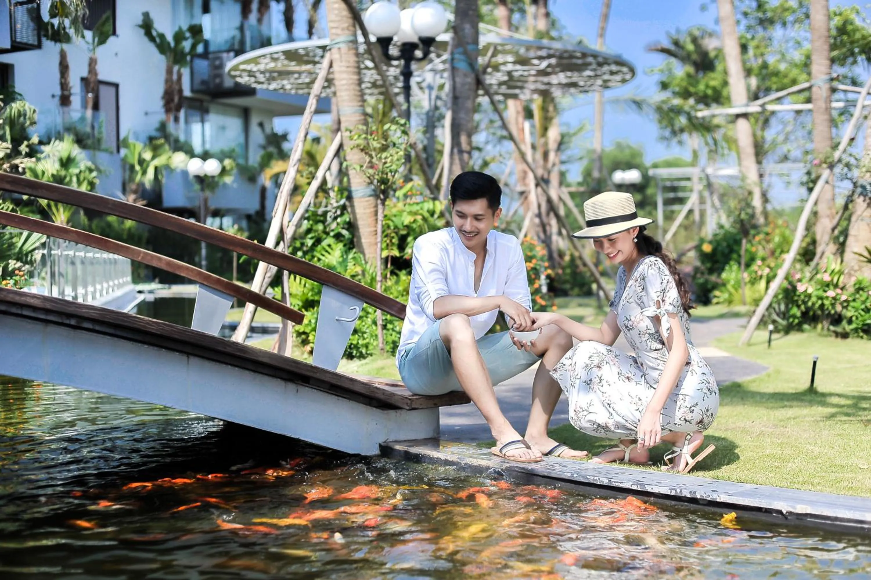 Garden view in Flamingo Resort Dai Lai