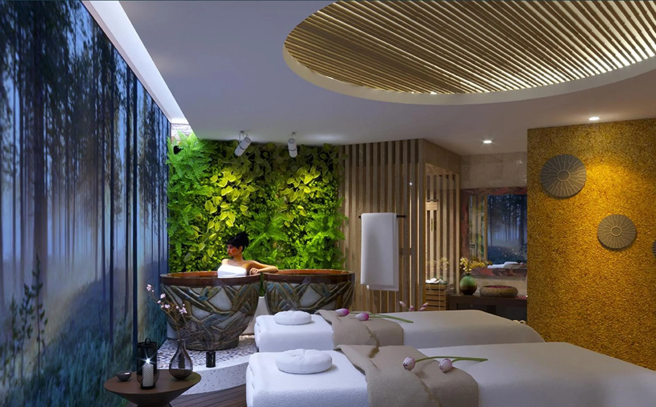 Spa and wellness centre/facilities, Bed in Flamingo Resort Dai Lai