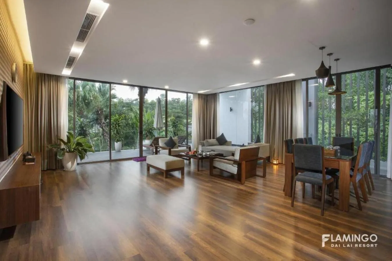 Living room in Flamingo Resort Dai Lai