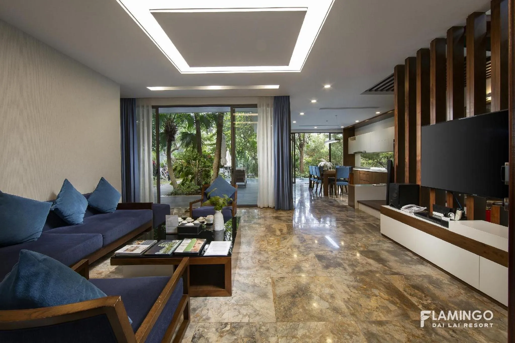 Living room in Flamingo Resort Dai Lai