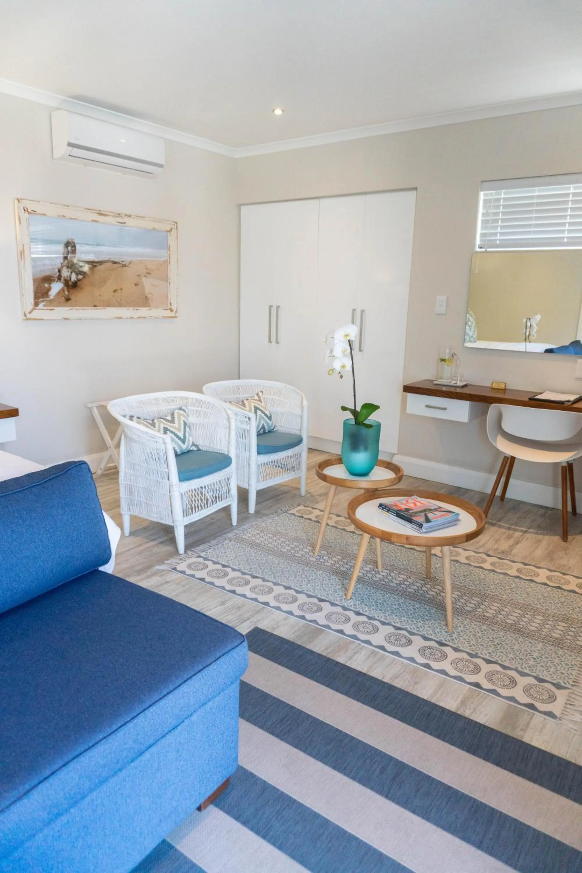 Seating area in Admiralty Beach House