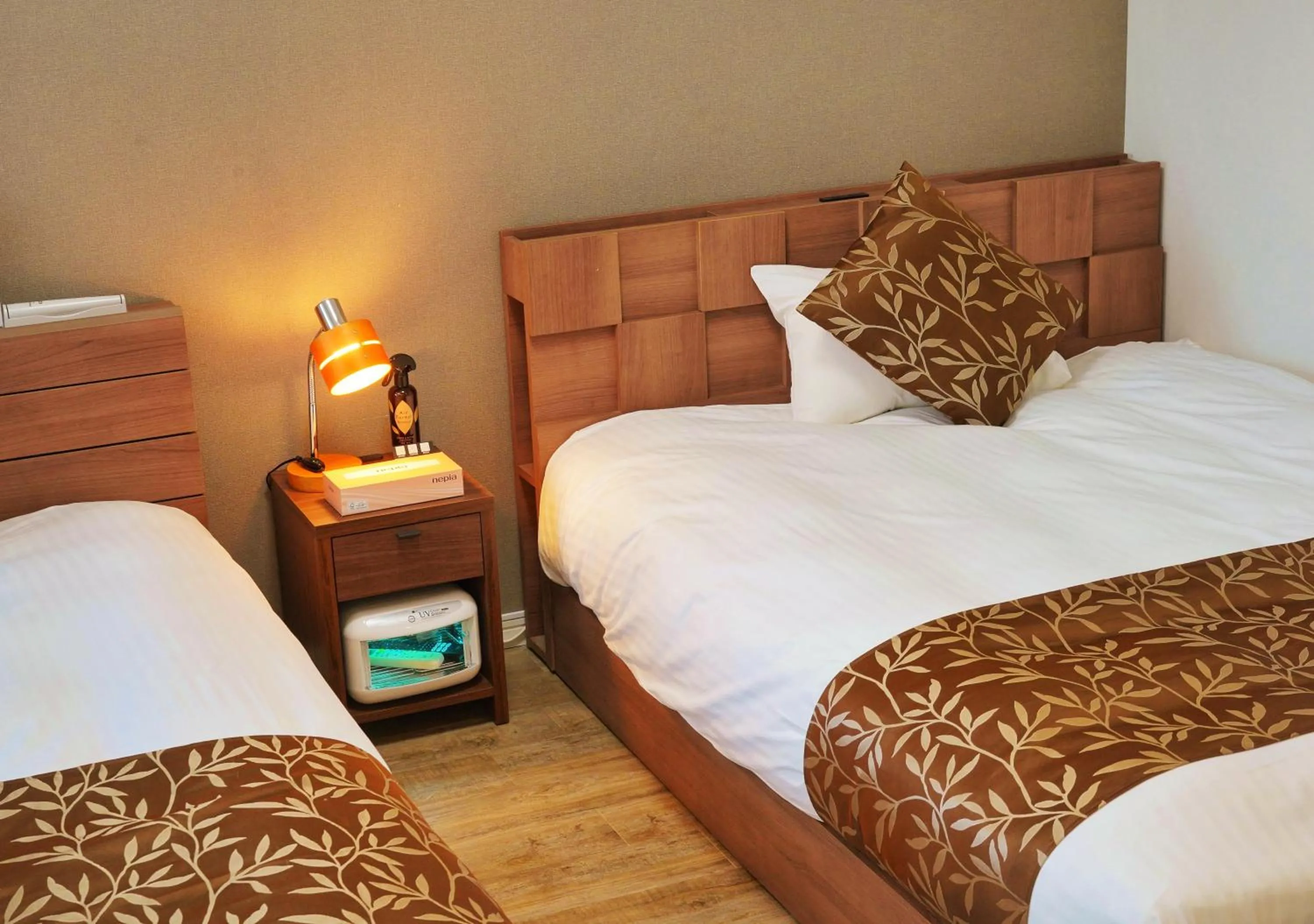 Bed in Dream Inn Hakata