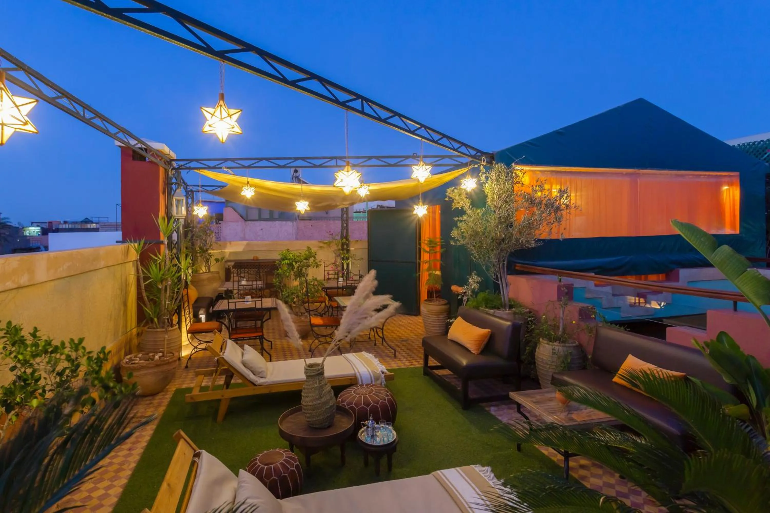 Patio in Riad l'Heure d'Eté