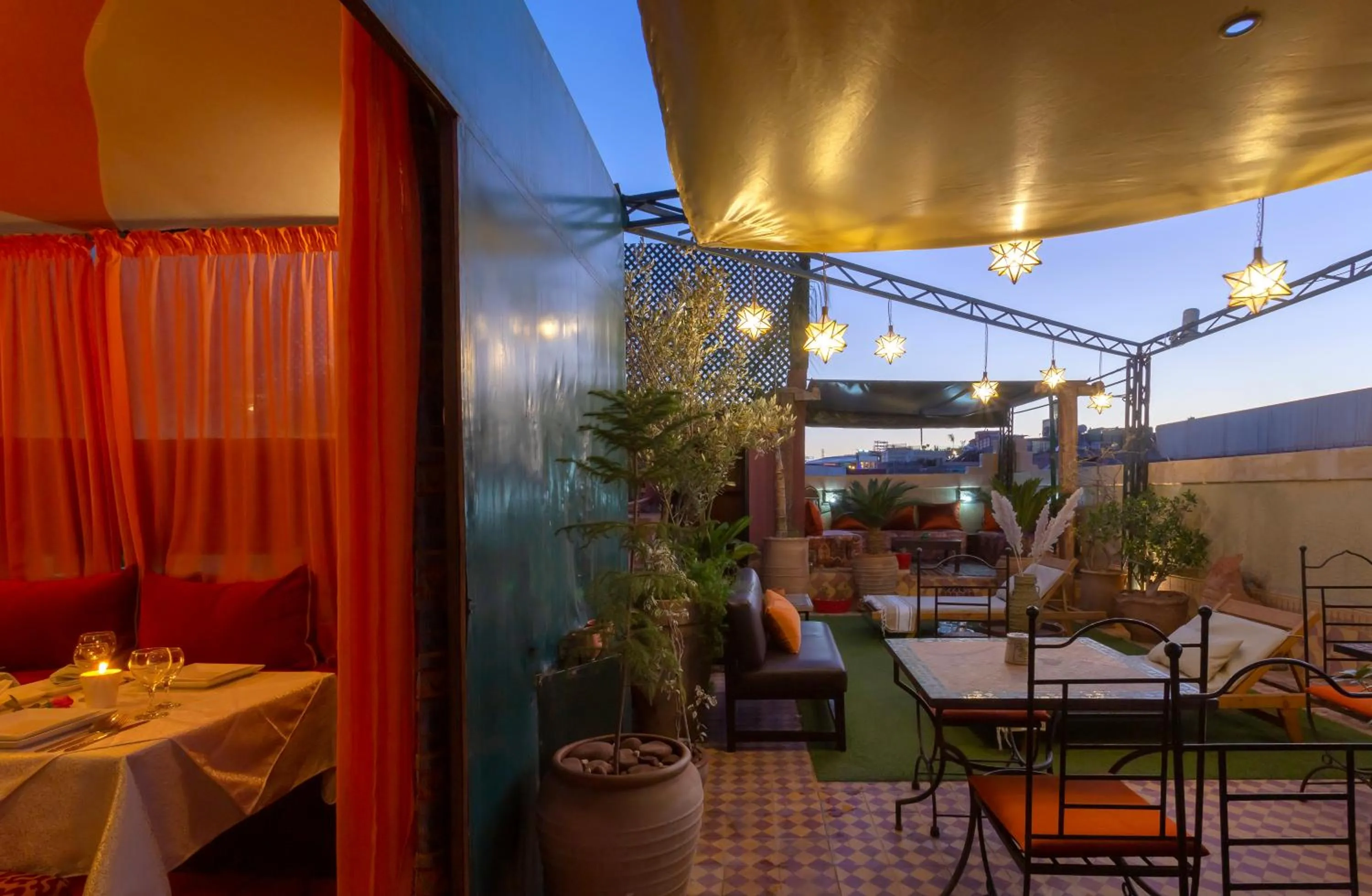 Patio in Riad l'Heure d'Eté