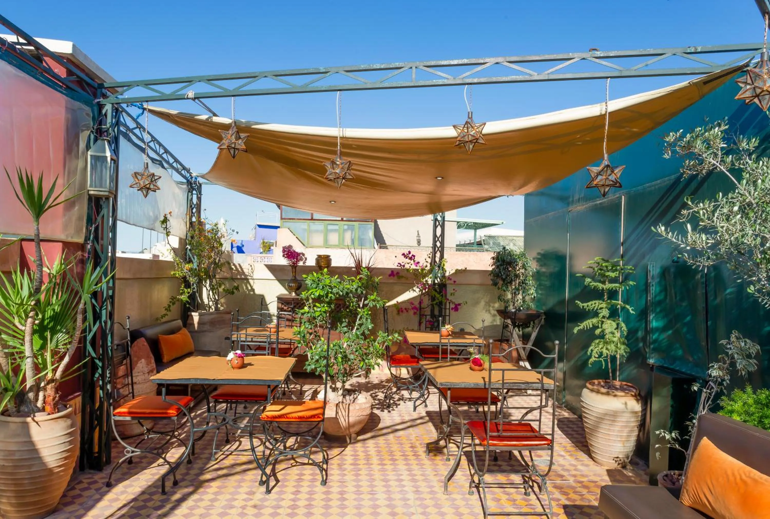 Patio in Riad l'Heure d'Eté