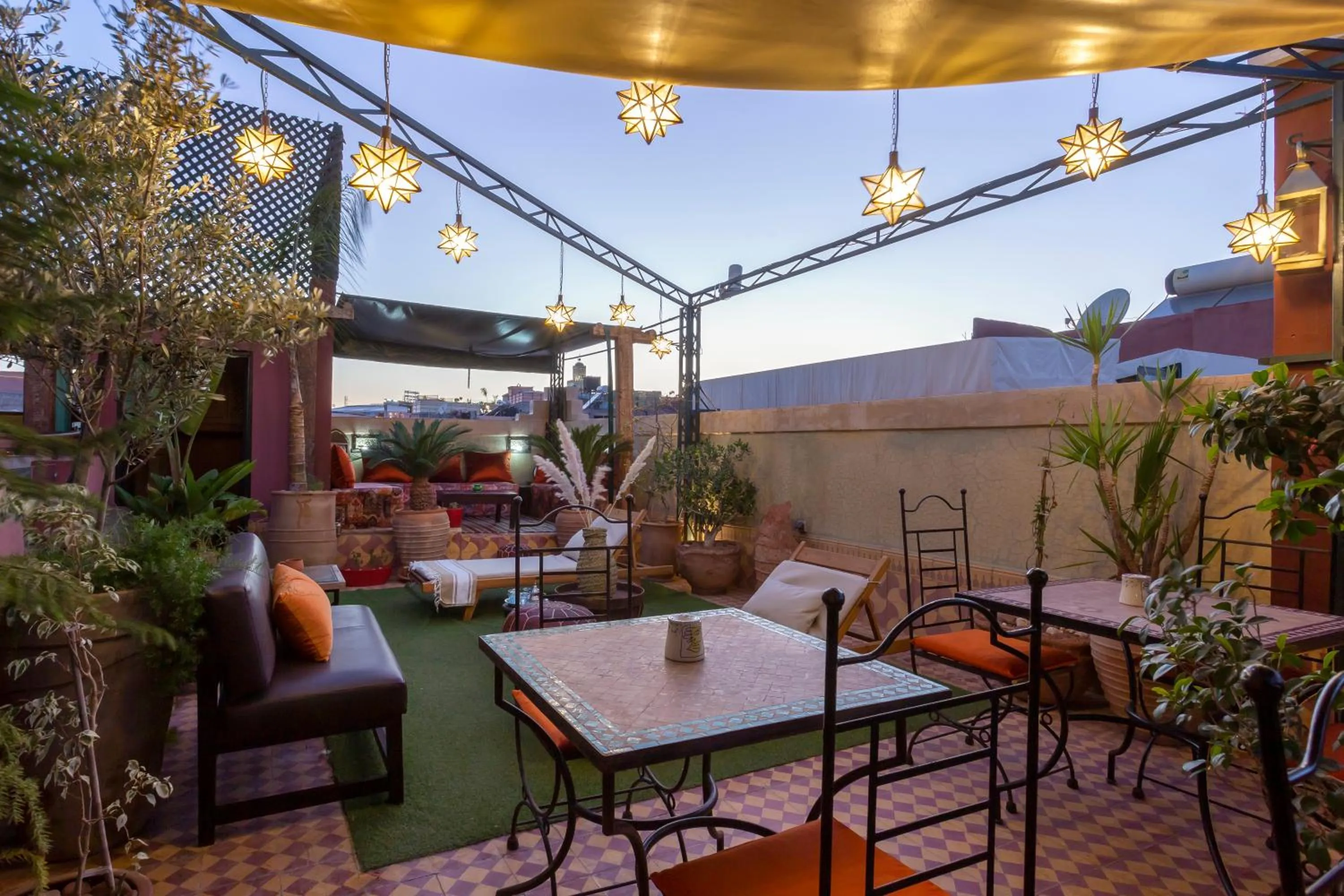 Patio in Riad l'Heure d'Eté