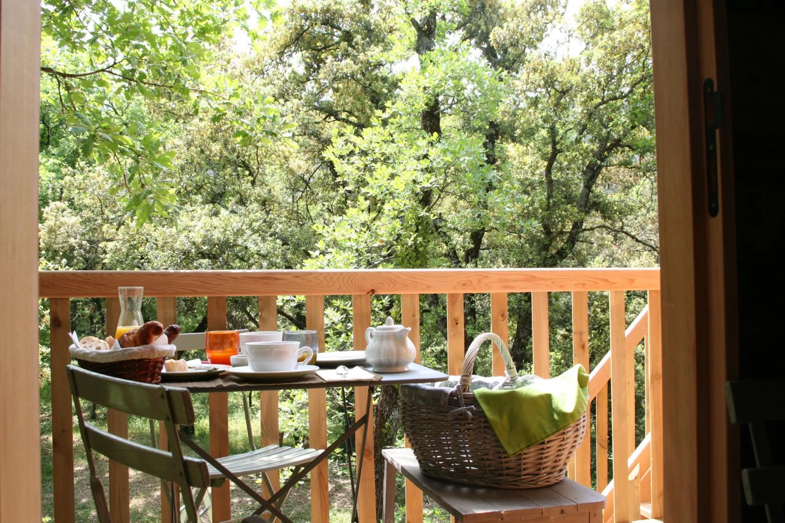 Balcony/Terrace in La Bastide Du Bois Breant