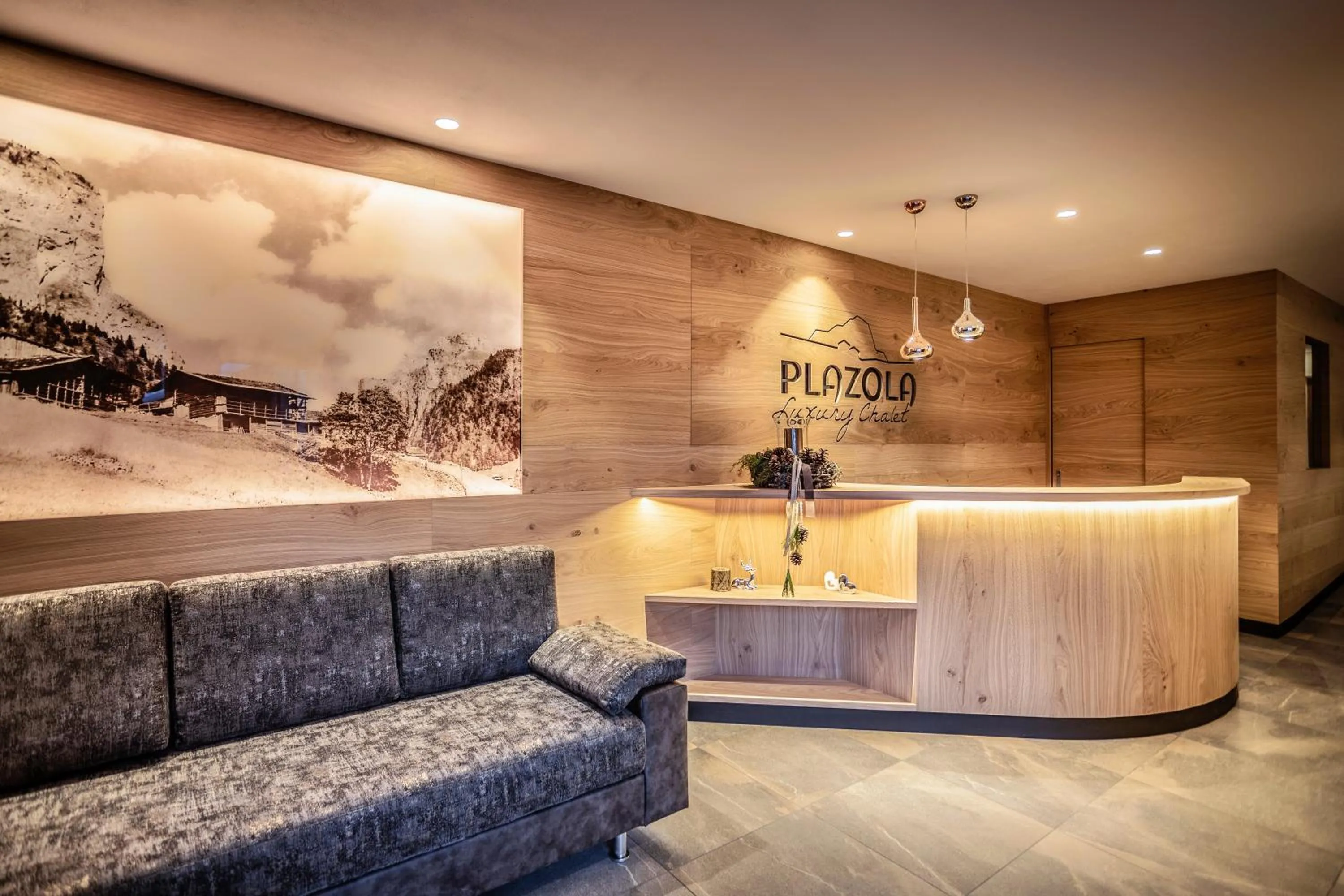 Lobby or reception in Luxury Chalet Plazola