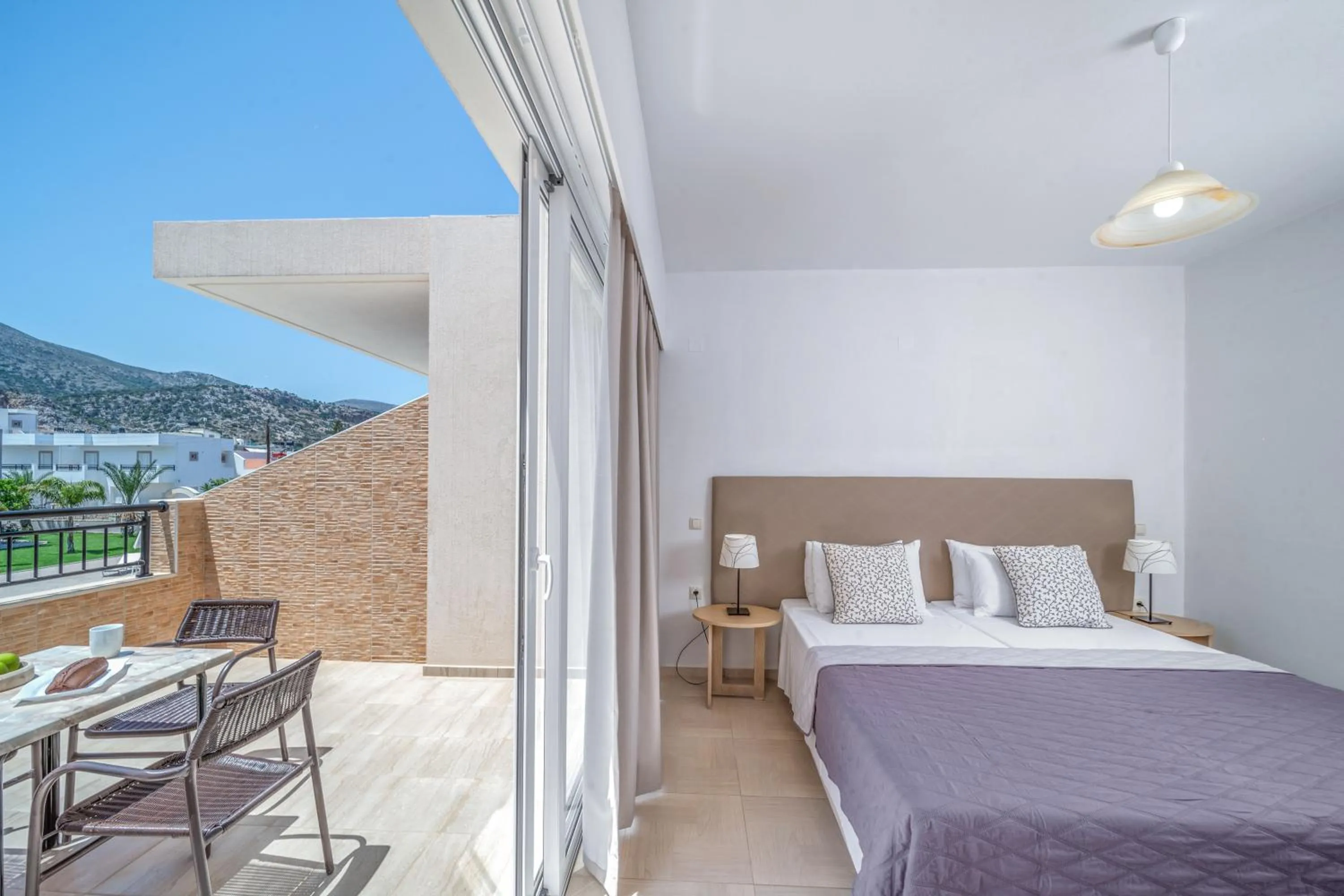 Balcony/Terrace, Bed in Maria Rousse