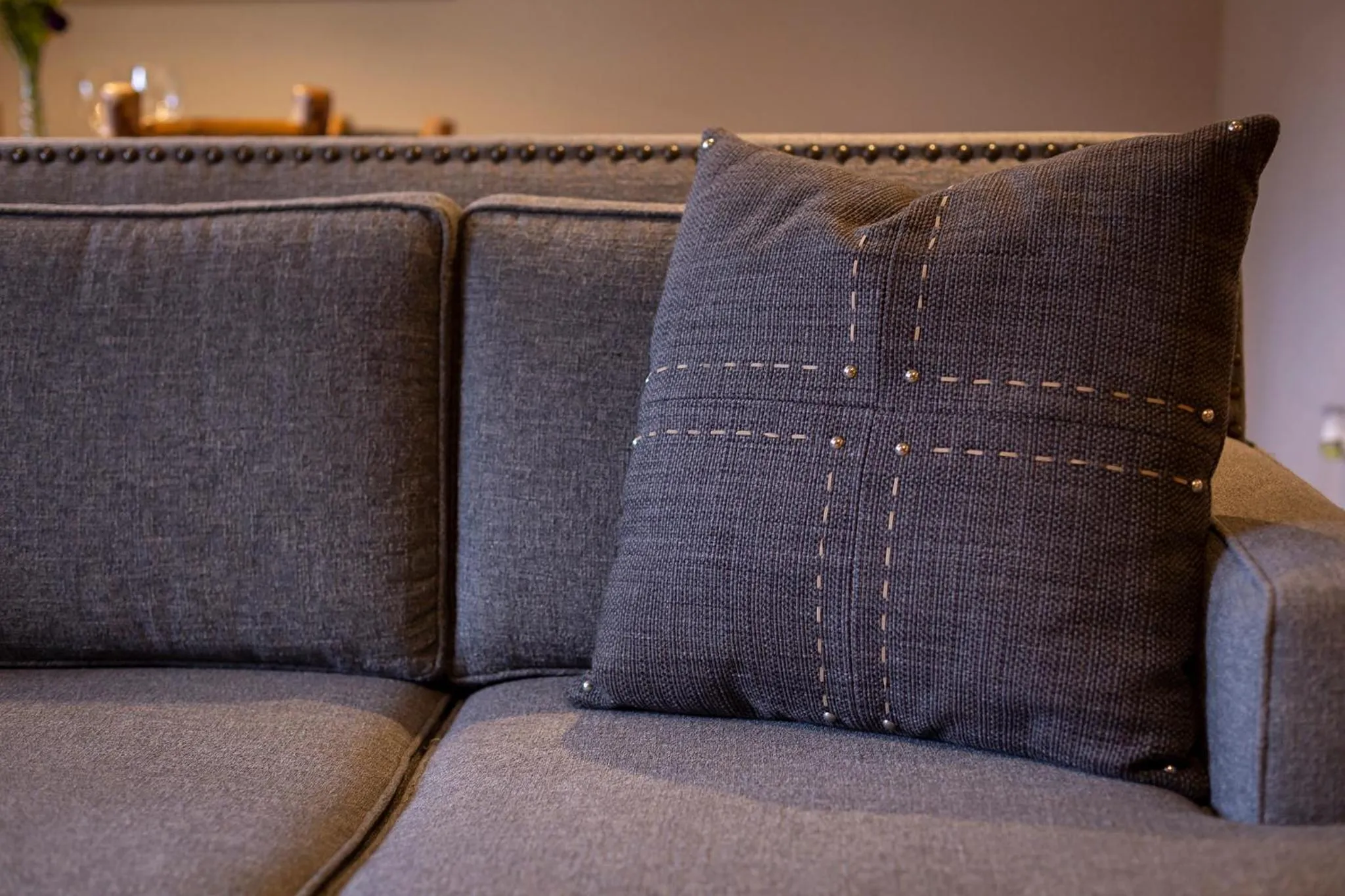 Living room in Red Wolf Lodge at Olympic Valley