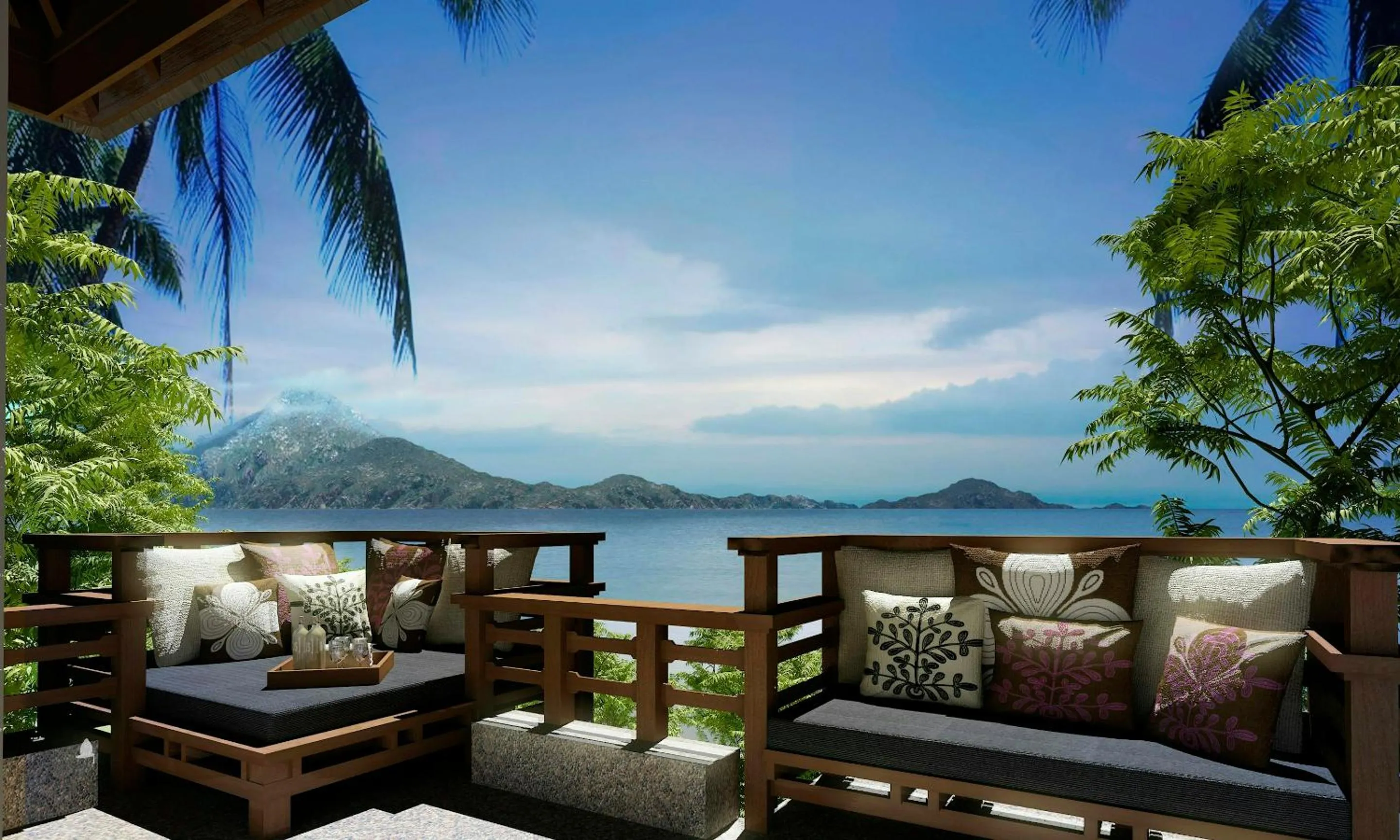 Balcony/Terrace in Gaya Island Resort, Kota Kinabalu - a Small Luxury Hotels of the World