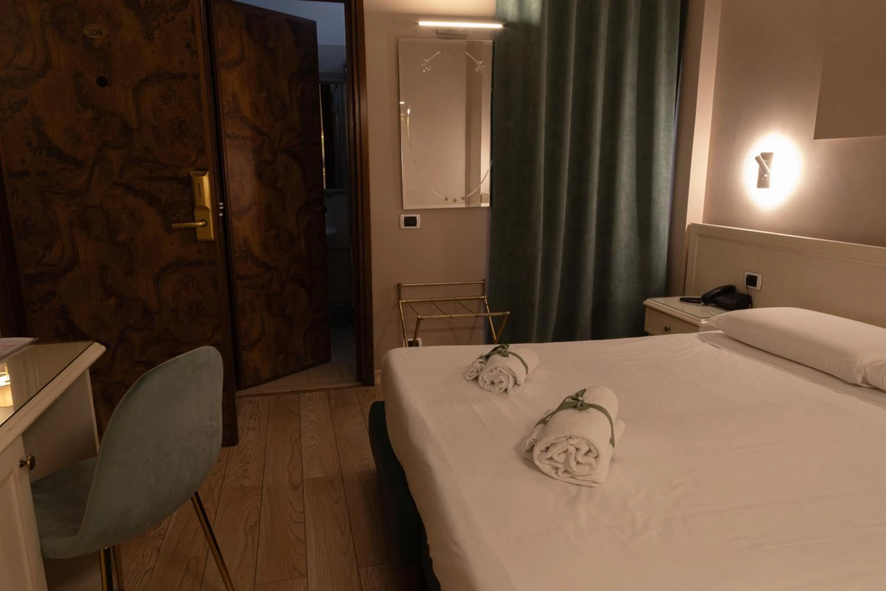 Decorative detail, Bed in Hotel Santa Maura