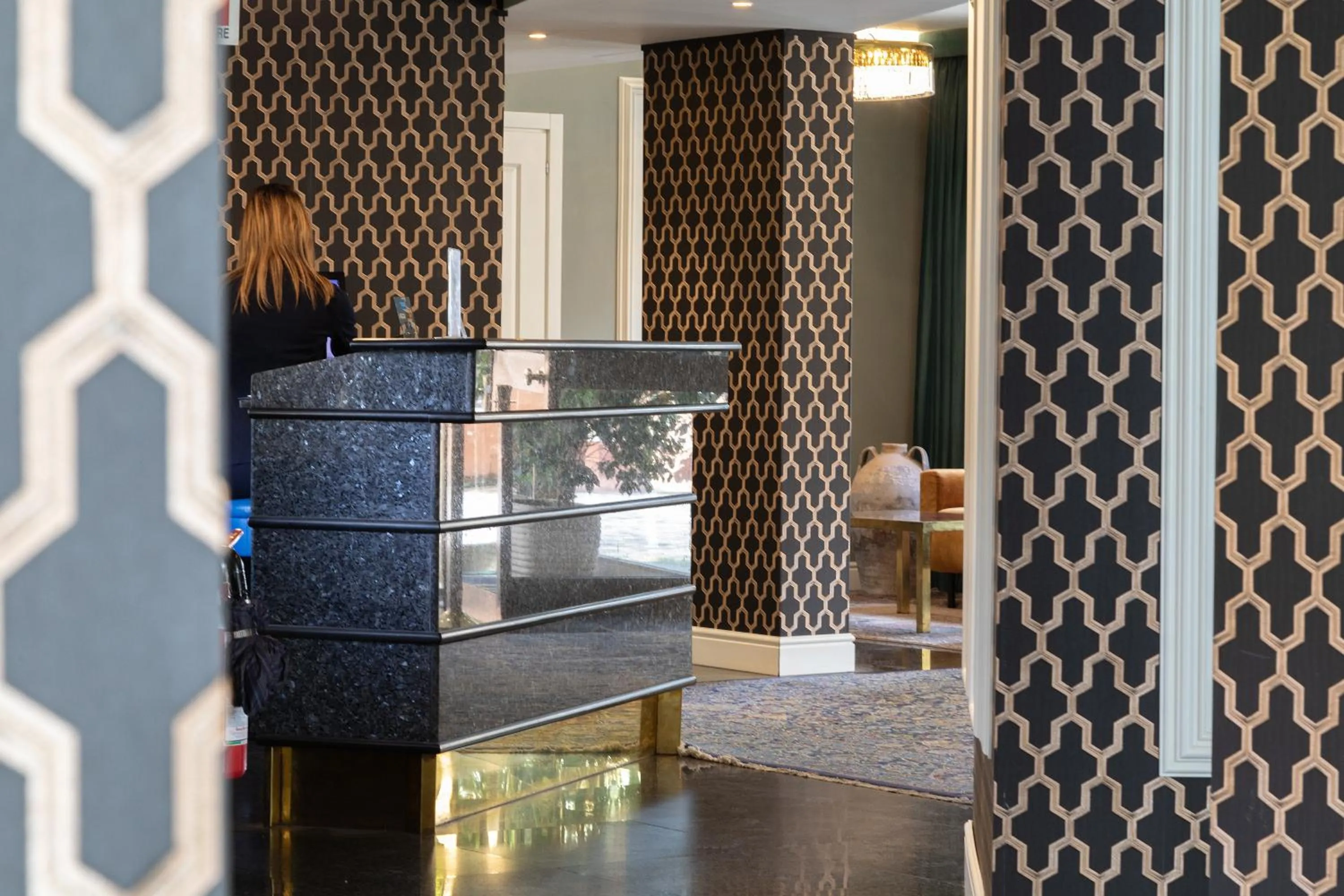 Lobby or reception in Hotel Santa Maura