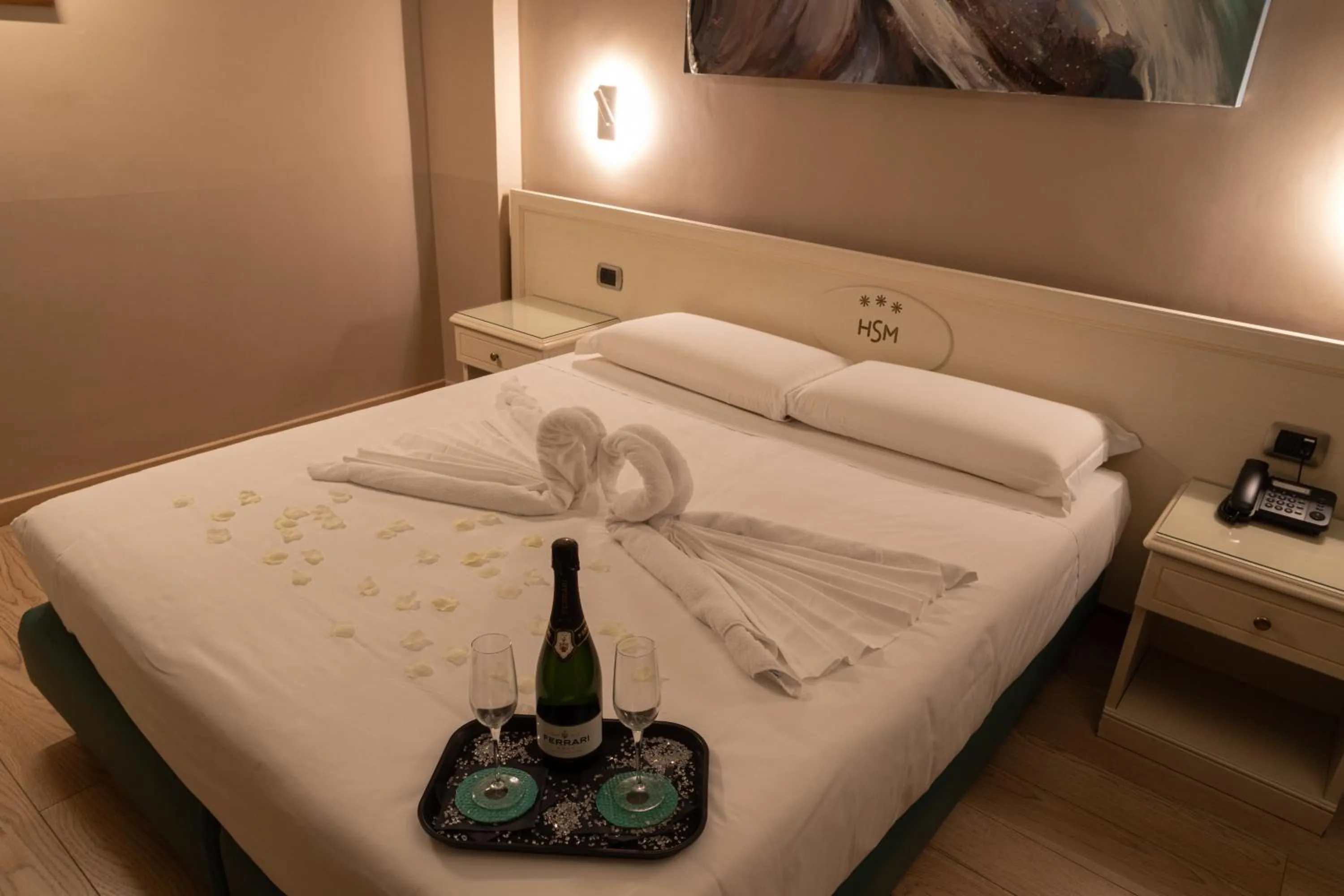 Decorative detail, Bed in Hotel Santa Maura