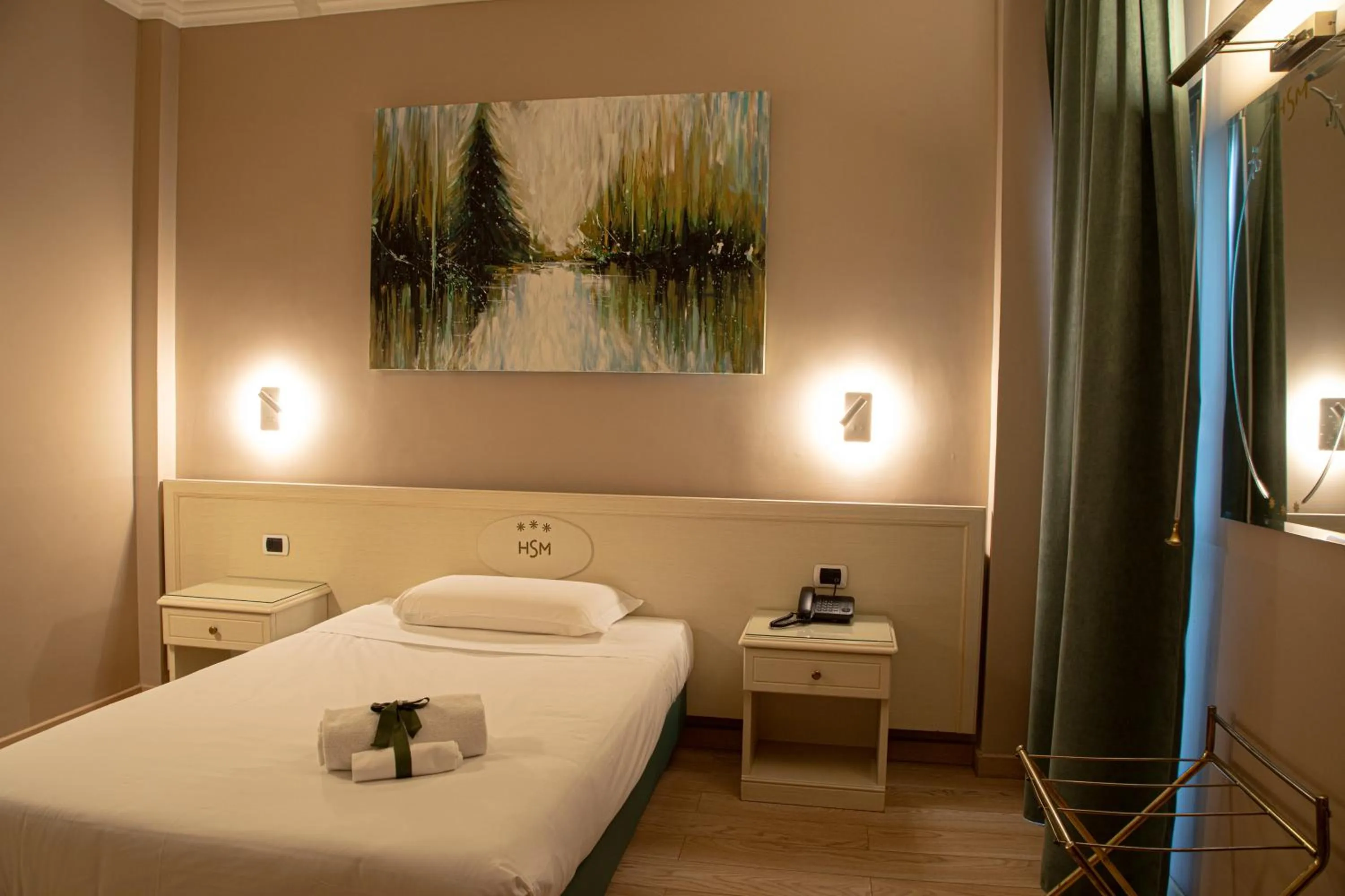 Decorative detail, Bed in Hotel Santa Maura