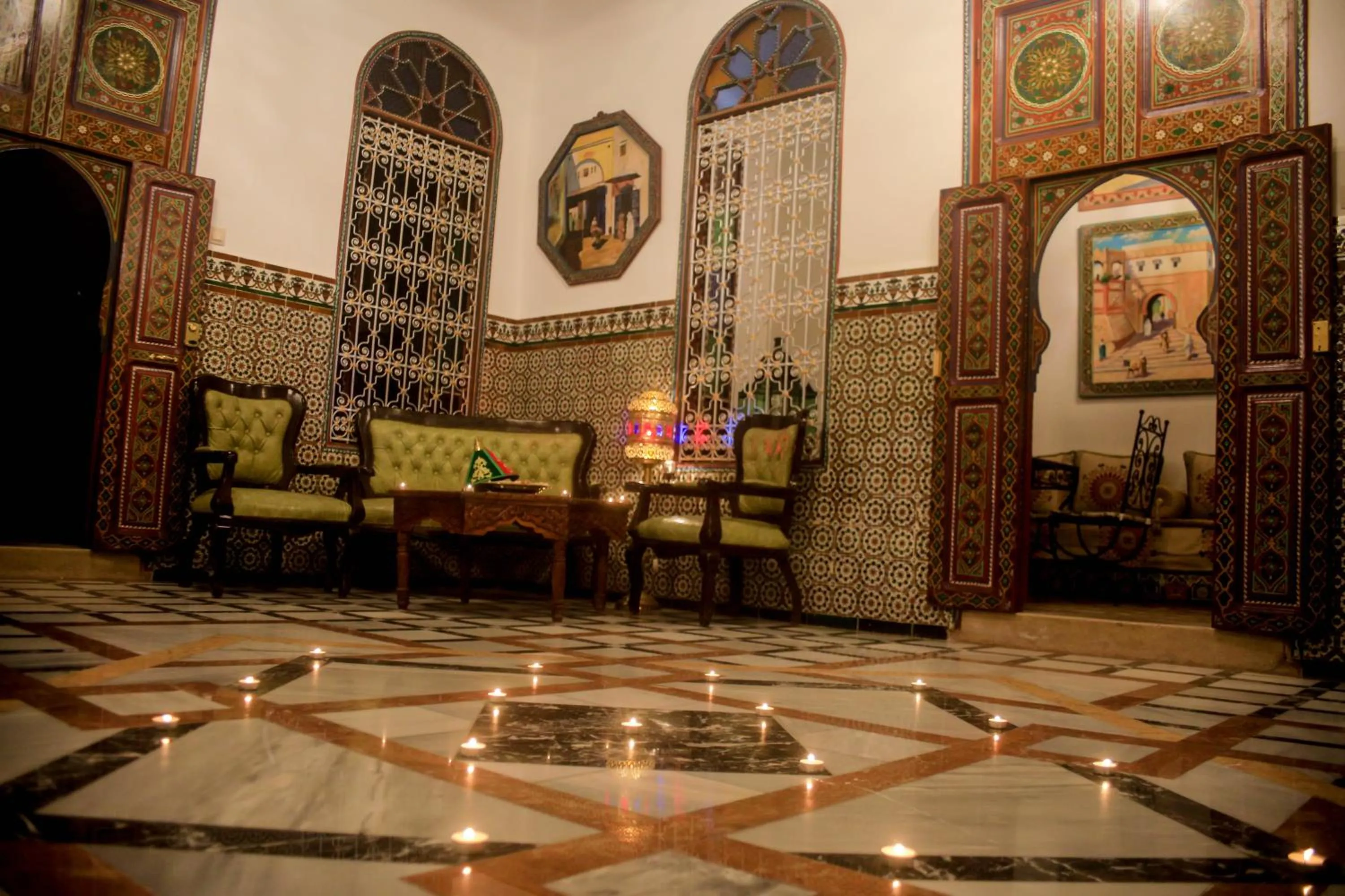 Lobby or reception in Riad Las Mil y una Noches 1 Tetuan