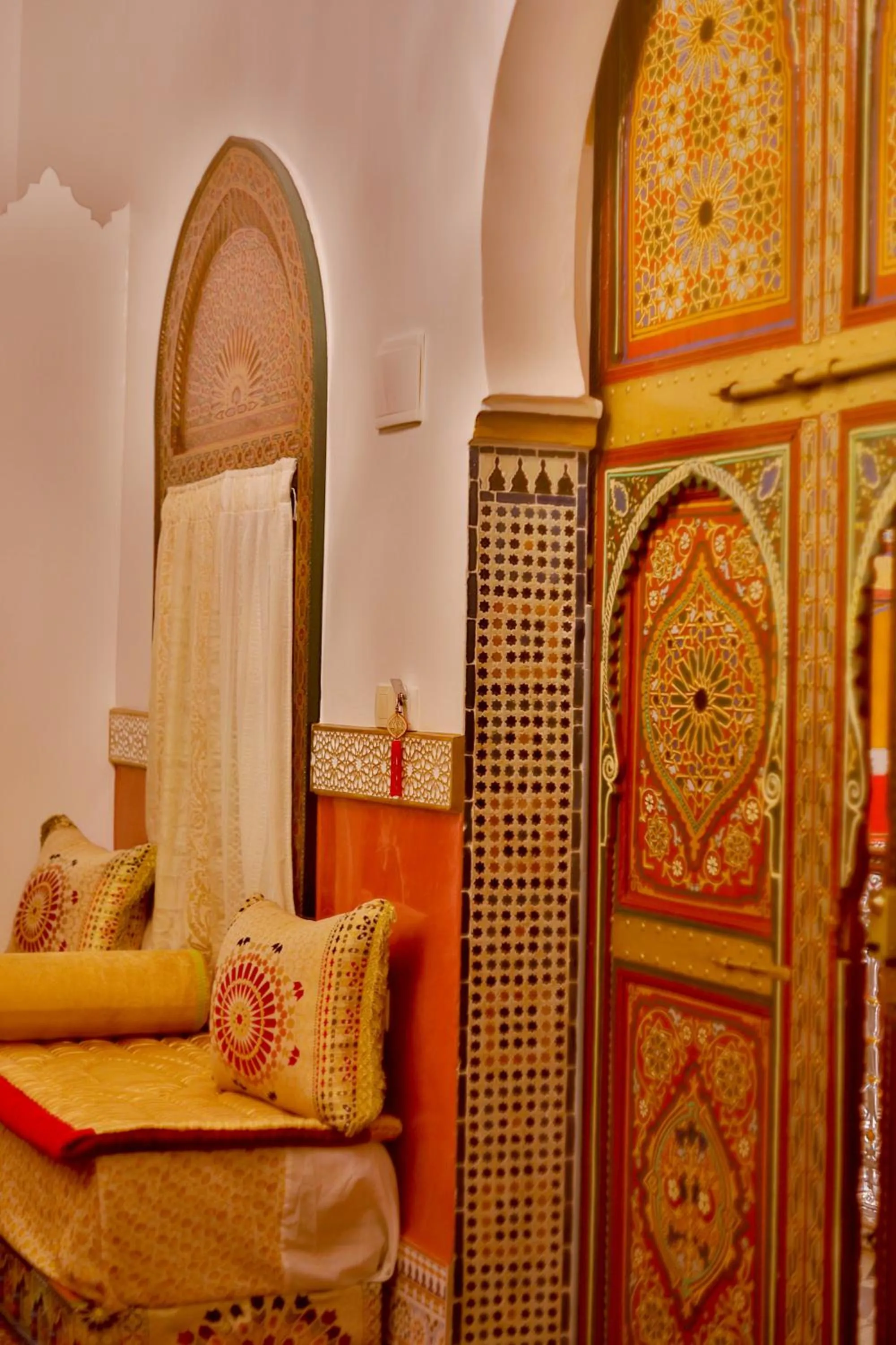 Seating area in Riad Las Mil y una Noches 1 Tetuan