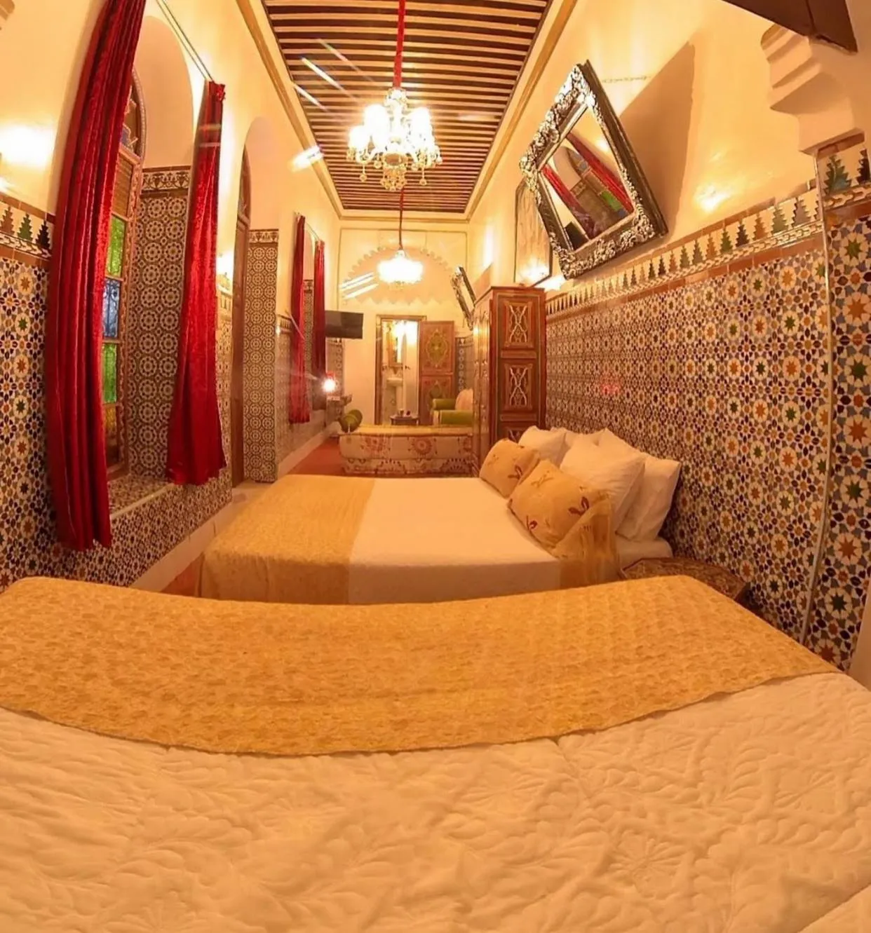 Bed in Riad Las Mil y una Noches 1 Tetuan