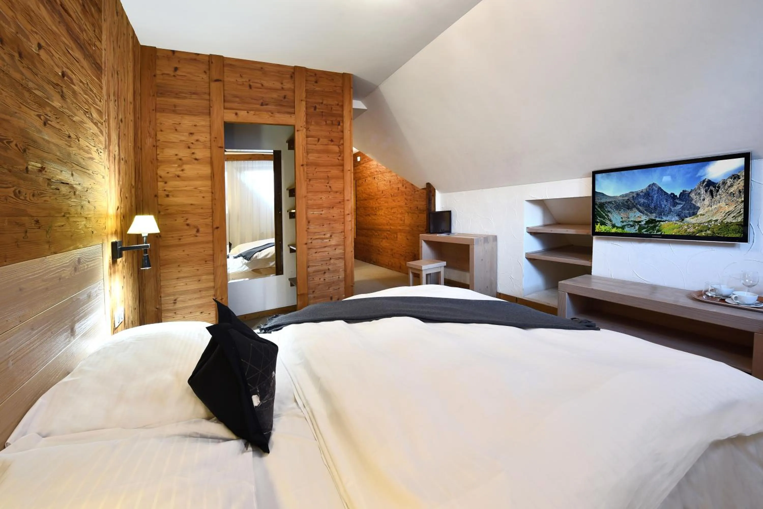 Bed in APLEND Hotel Kukučka