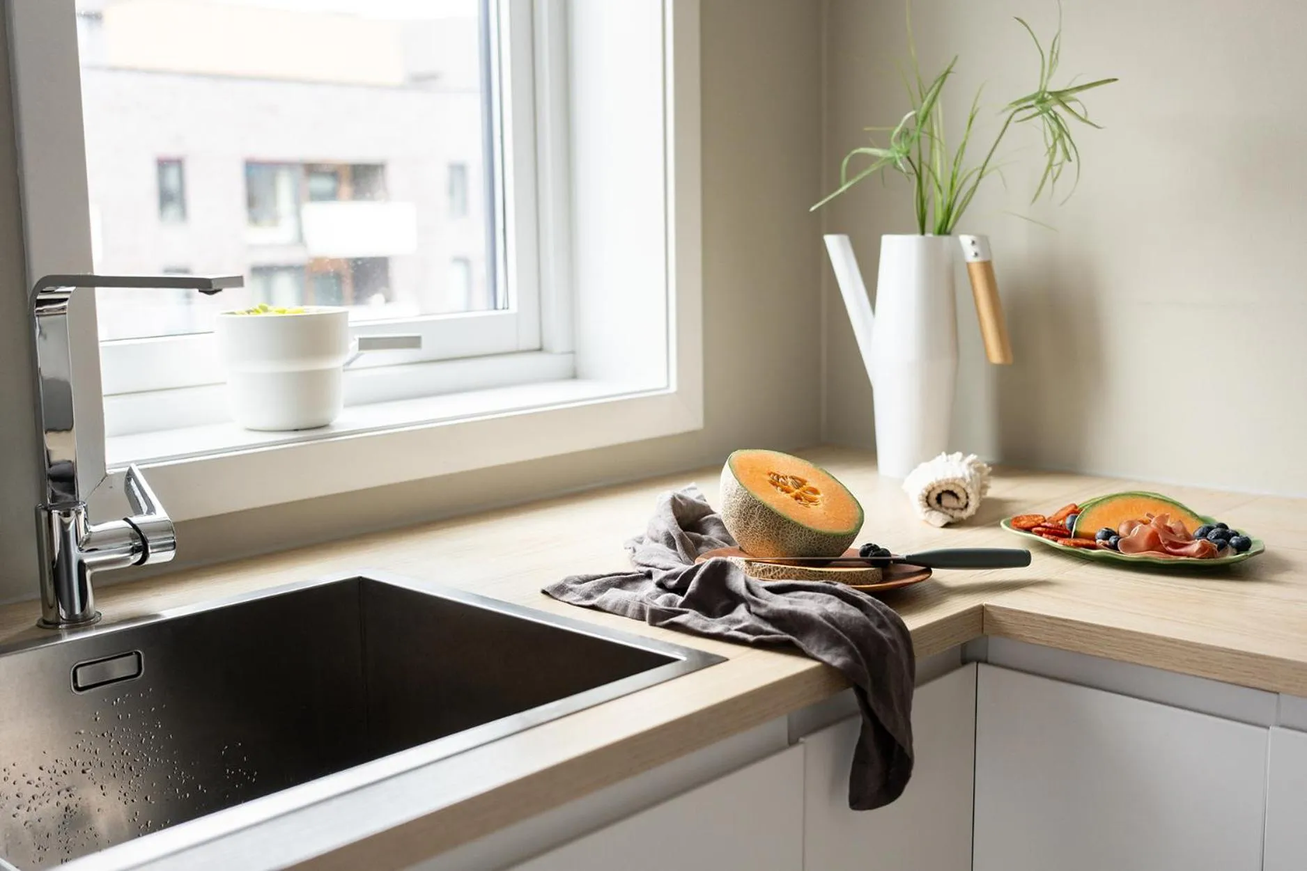 Decorative detail in BJØRVIKA APARTMENTS, Opera Area, Oslo city center