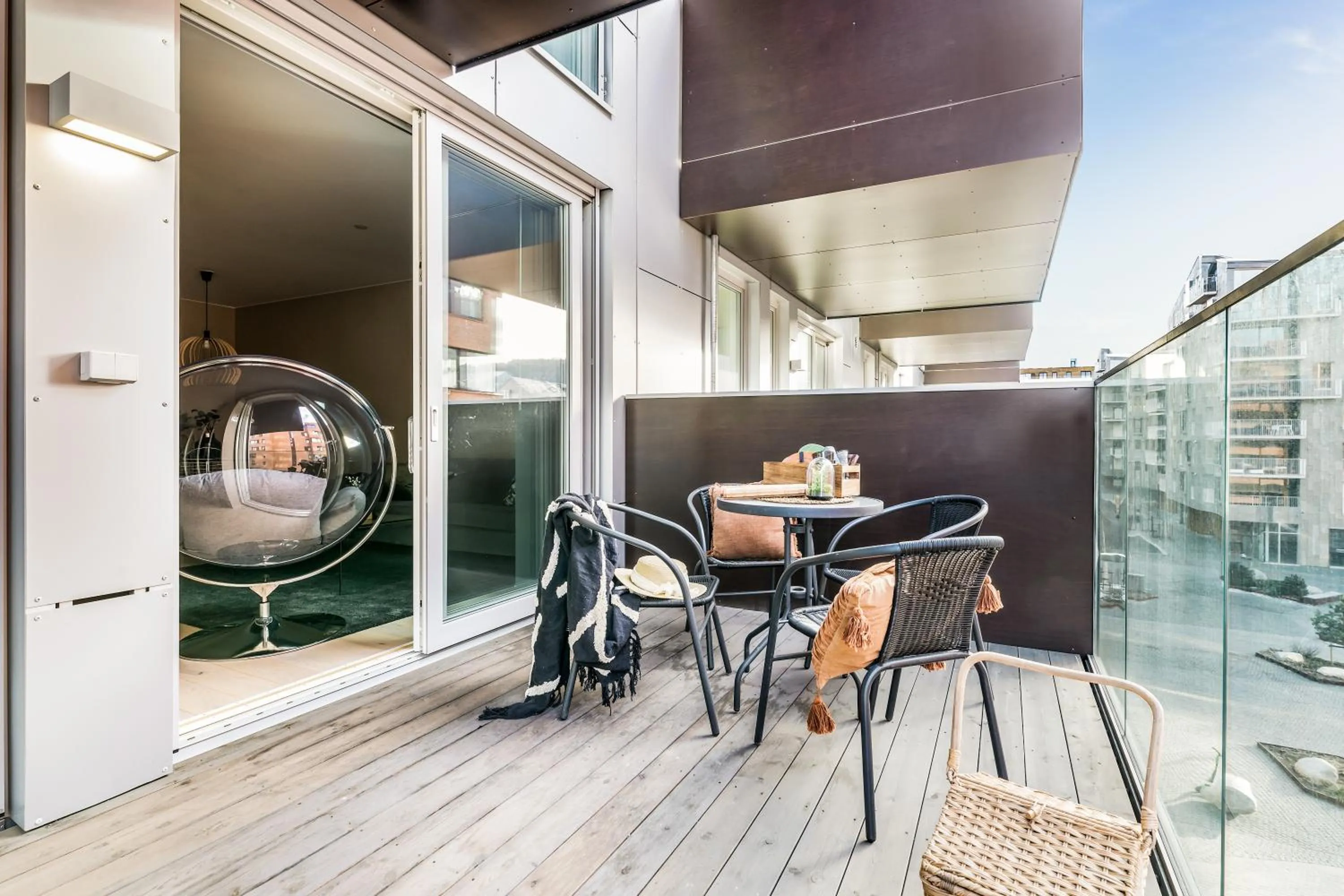 Balcony/Terrace in BJØRVIKA APARTMENTS, Opera Area, Oslo city center