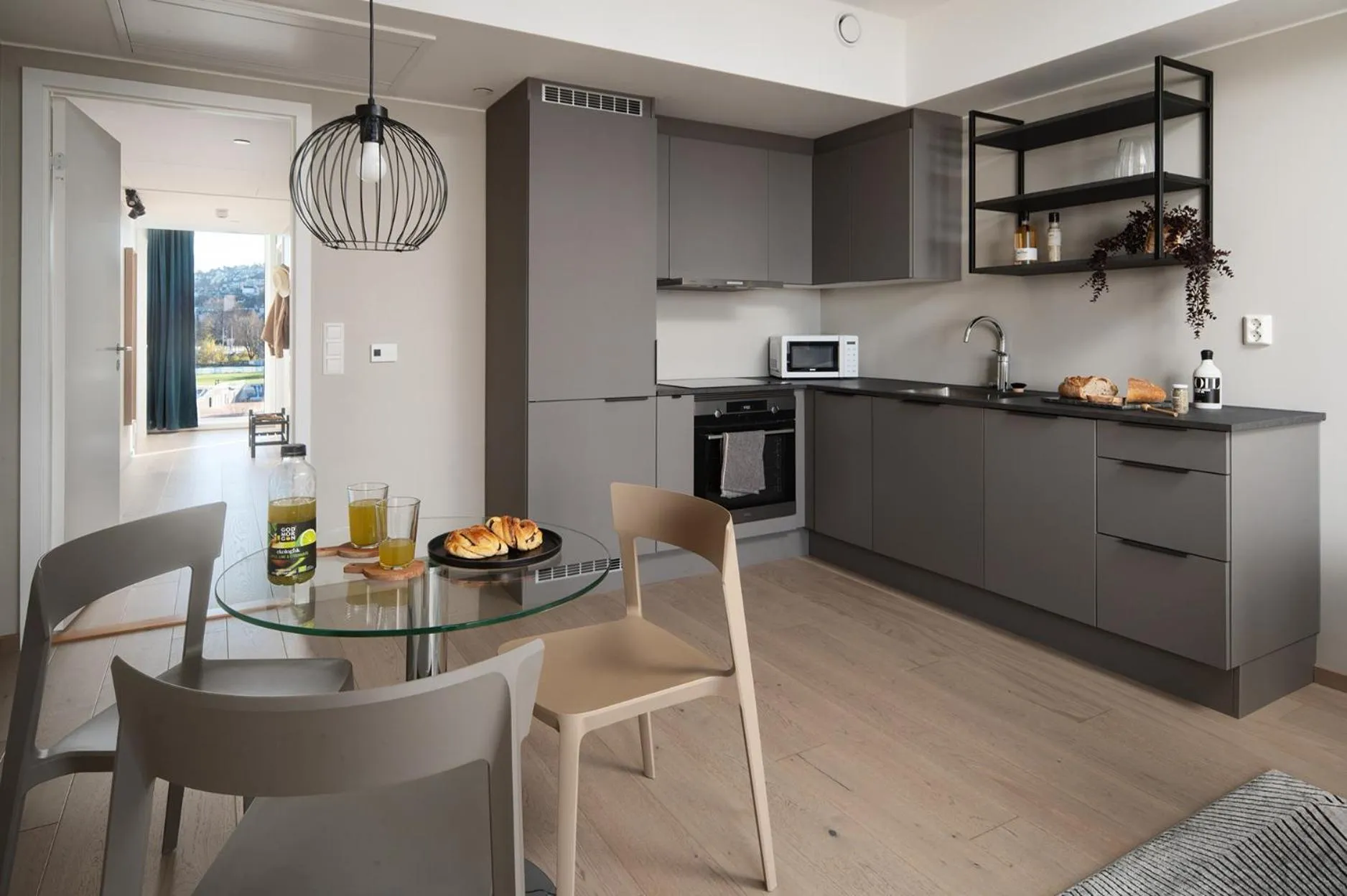 Kitchen or kitchenette in BJØRVIKA APARTMENTS, Opera Area, Oslo city center