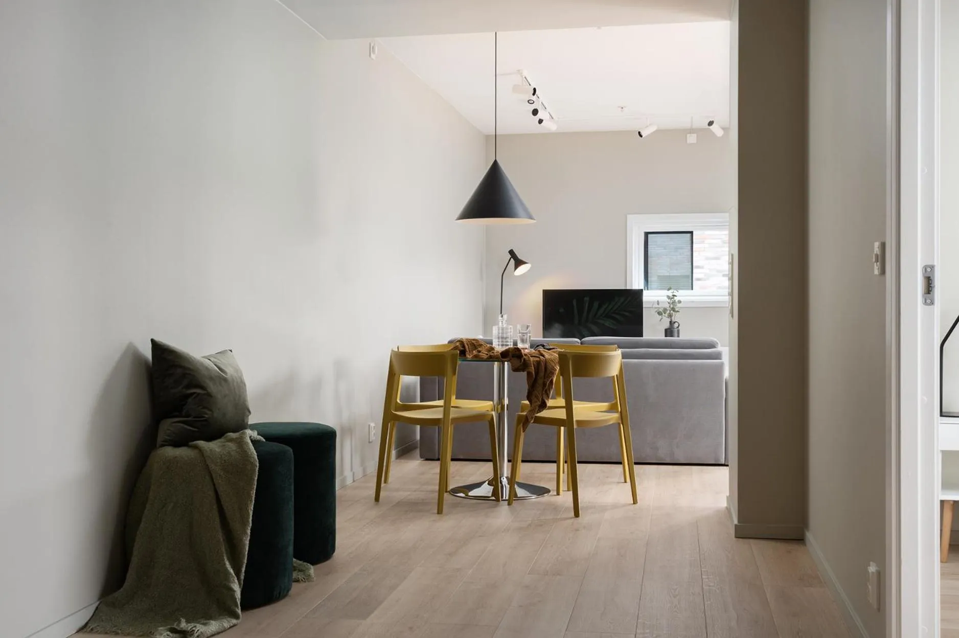 Living room in BJØRVIKA APARTMENTS, Opera Area, Oslo city center