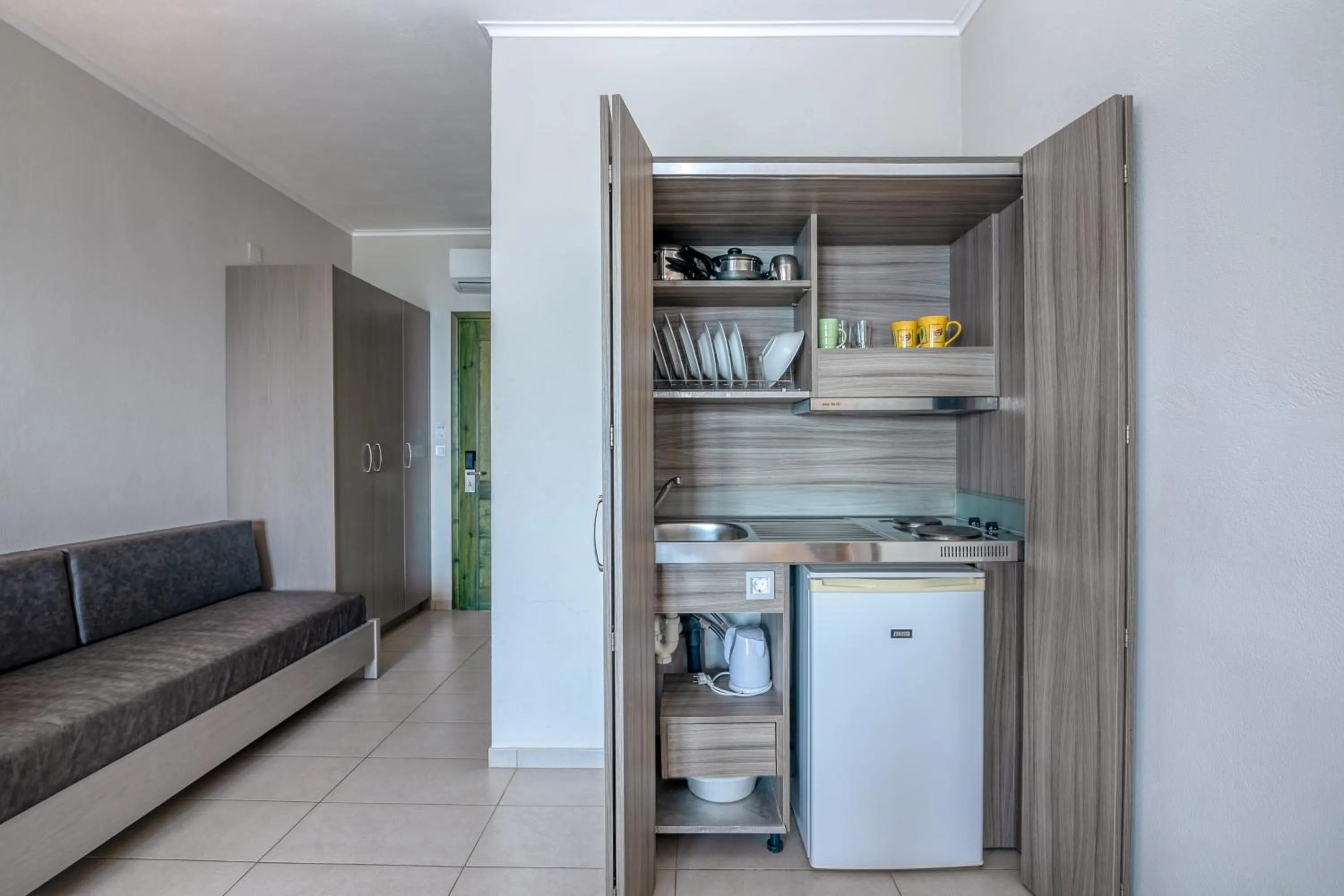 Kitchen or kitchenette in Christina Beach Hotel