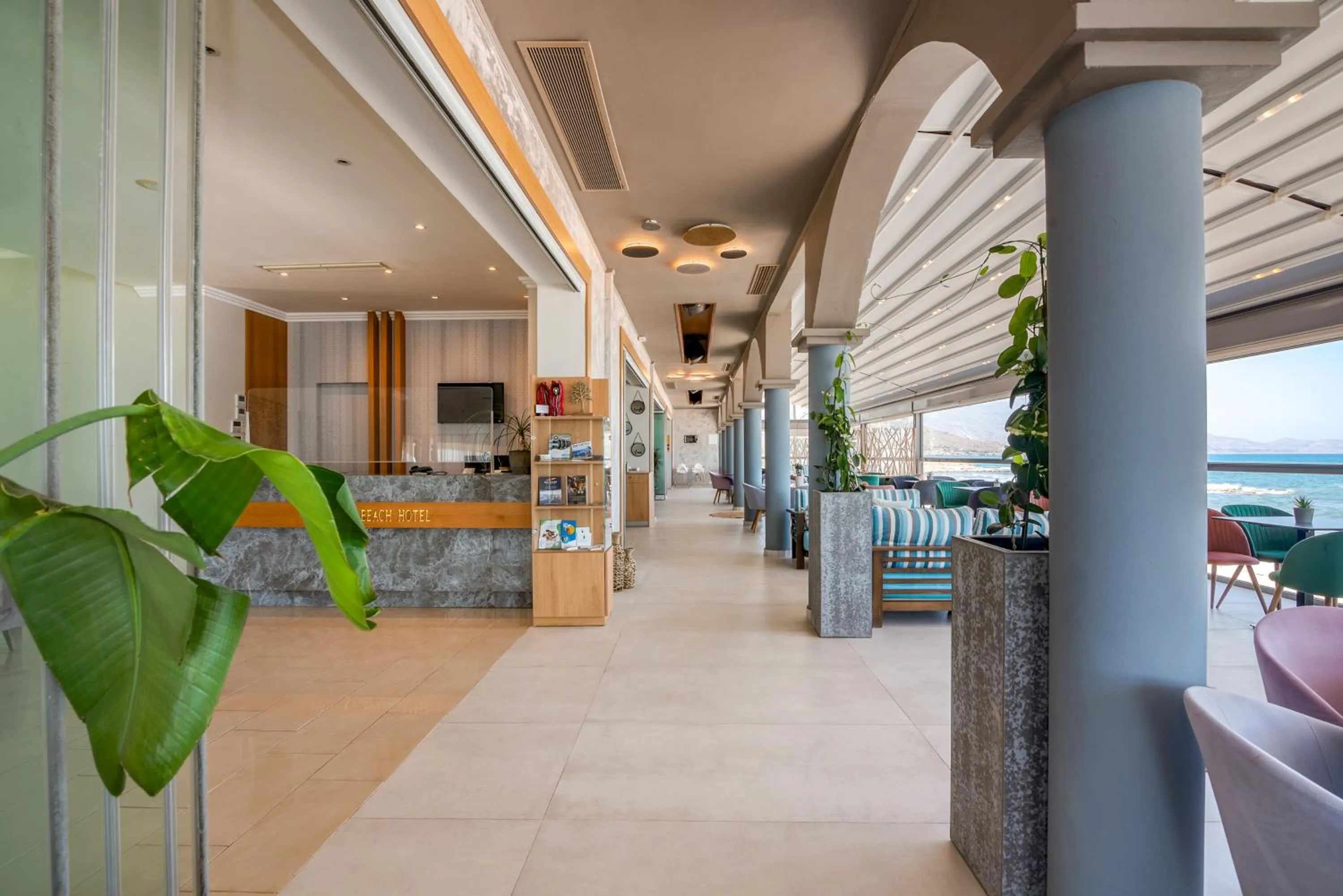 Lobby or reception in Christina Beach Hotel