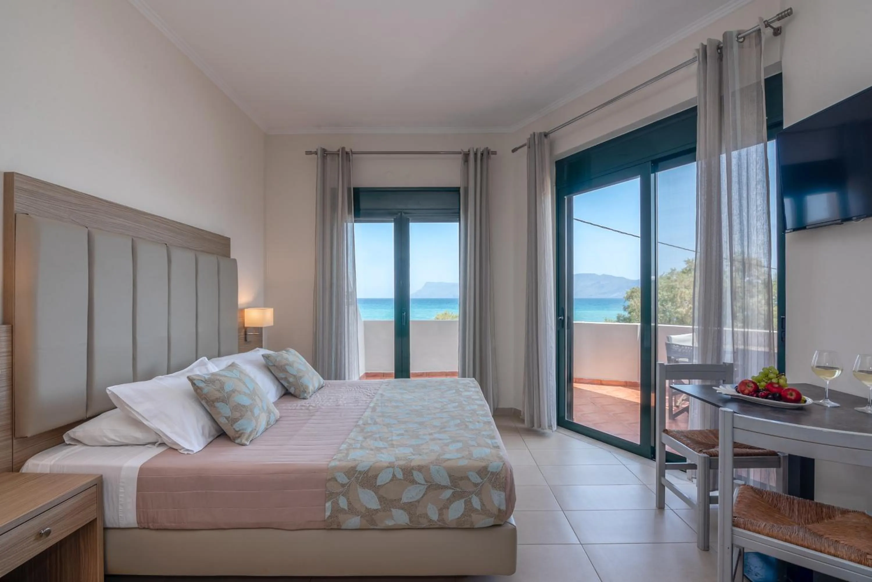 Bed in Christina Beach Hotel