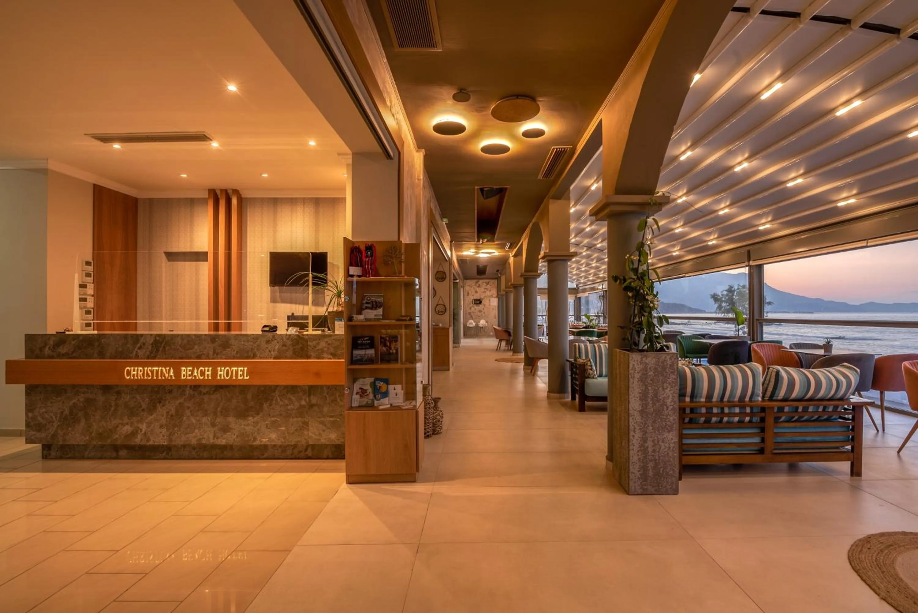 Lobby or reception in Christina Beach Hotel