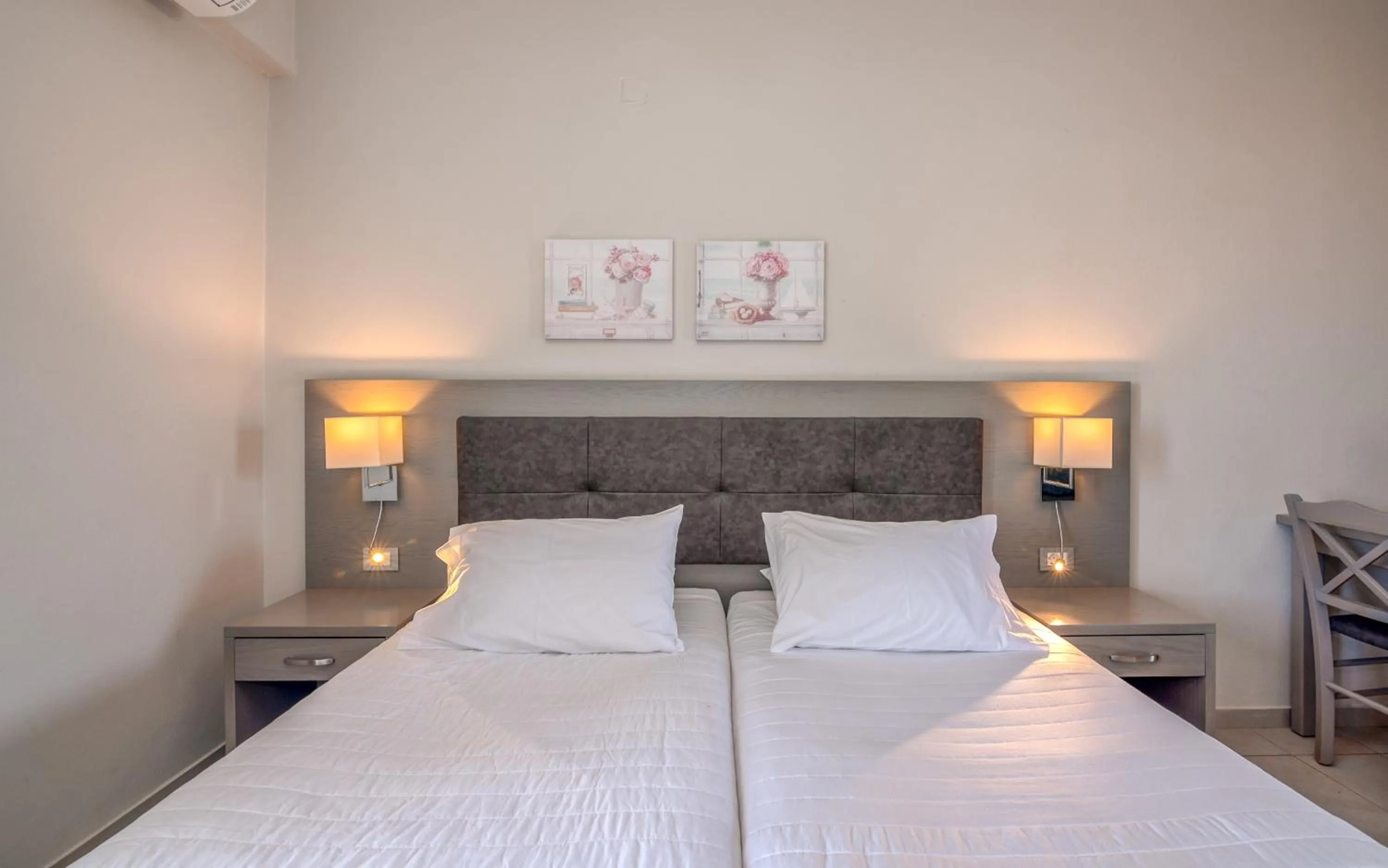 Bed in Christina Beach Hotel