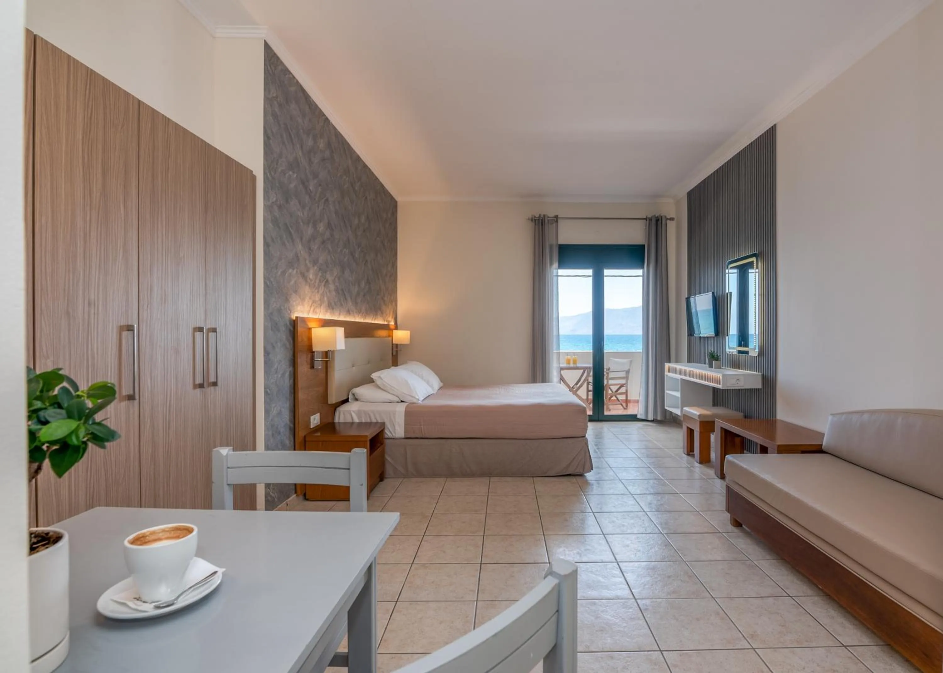 View (from property/room), Bed in Christina Beach Hotel