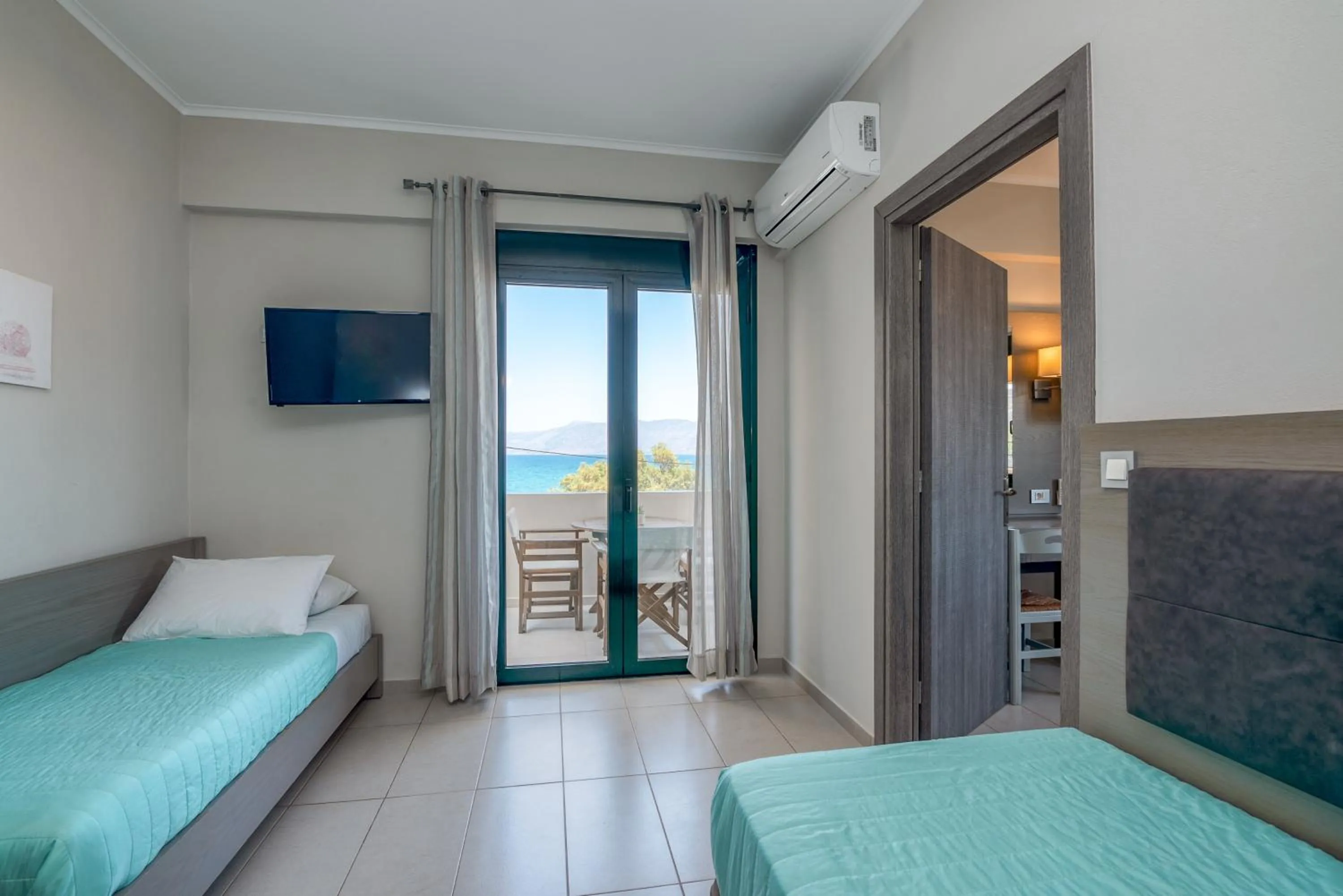 View (from property/room), Bed in Christina Beach Hotel