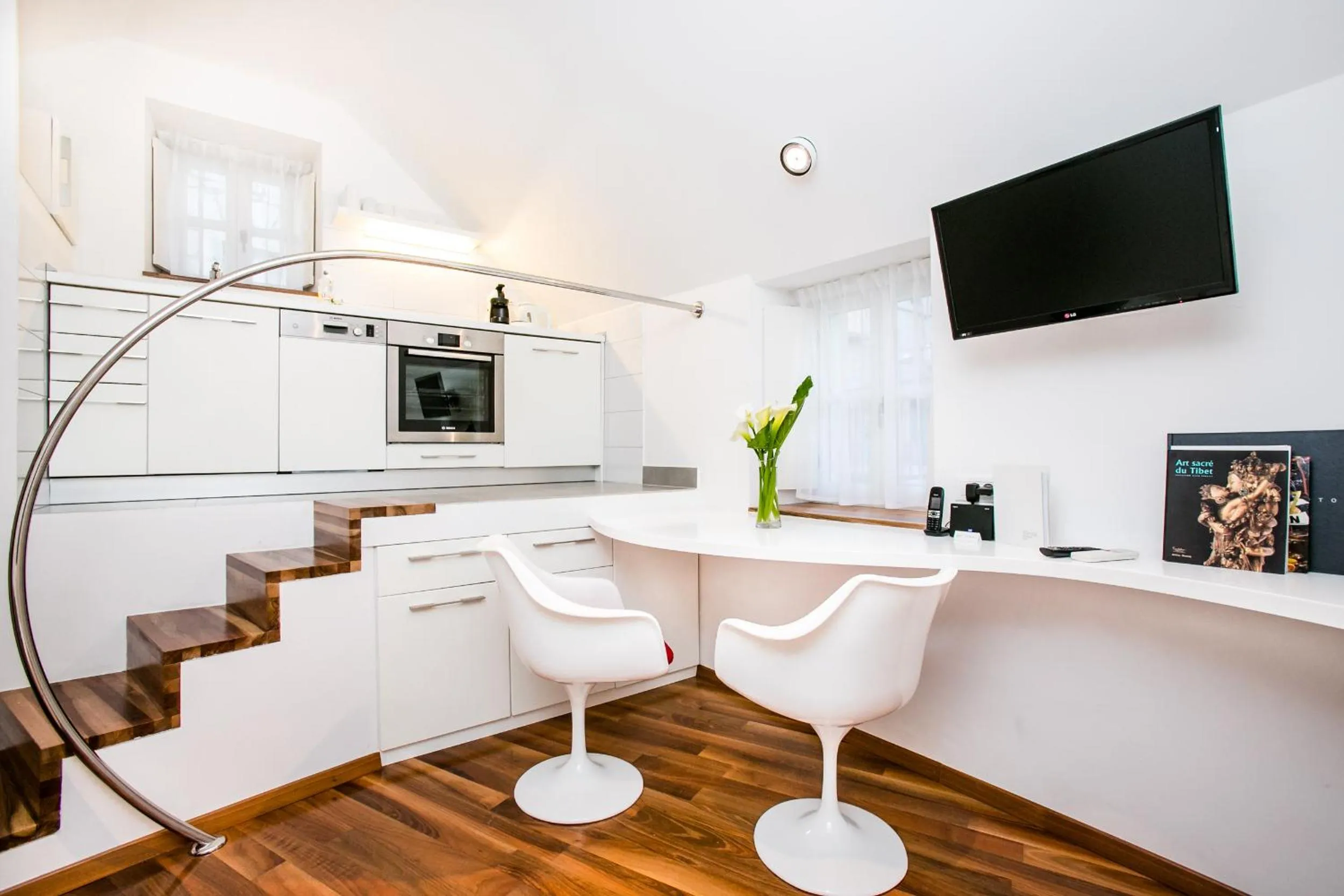 Kitchen or kitchenette in Divota Apartment Hotel