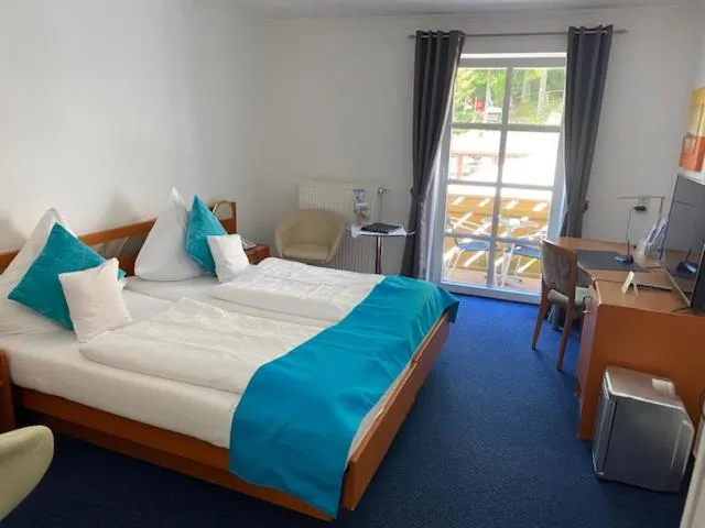 Bed in Schlosshotel Landstuhl