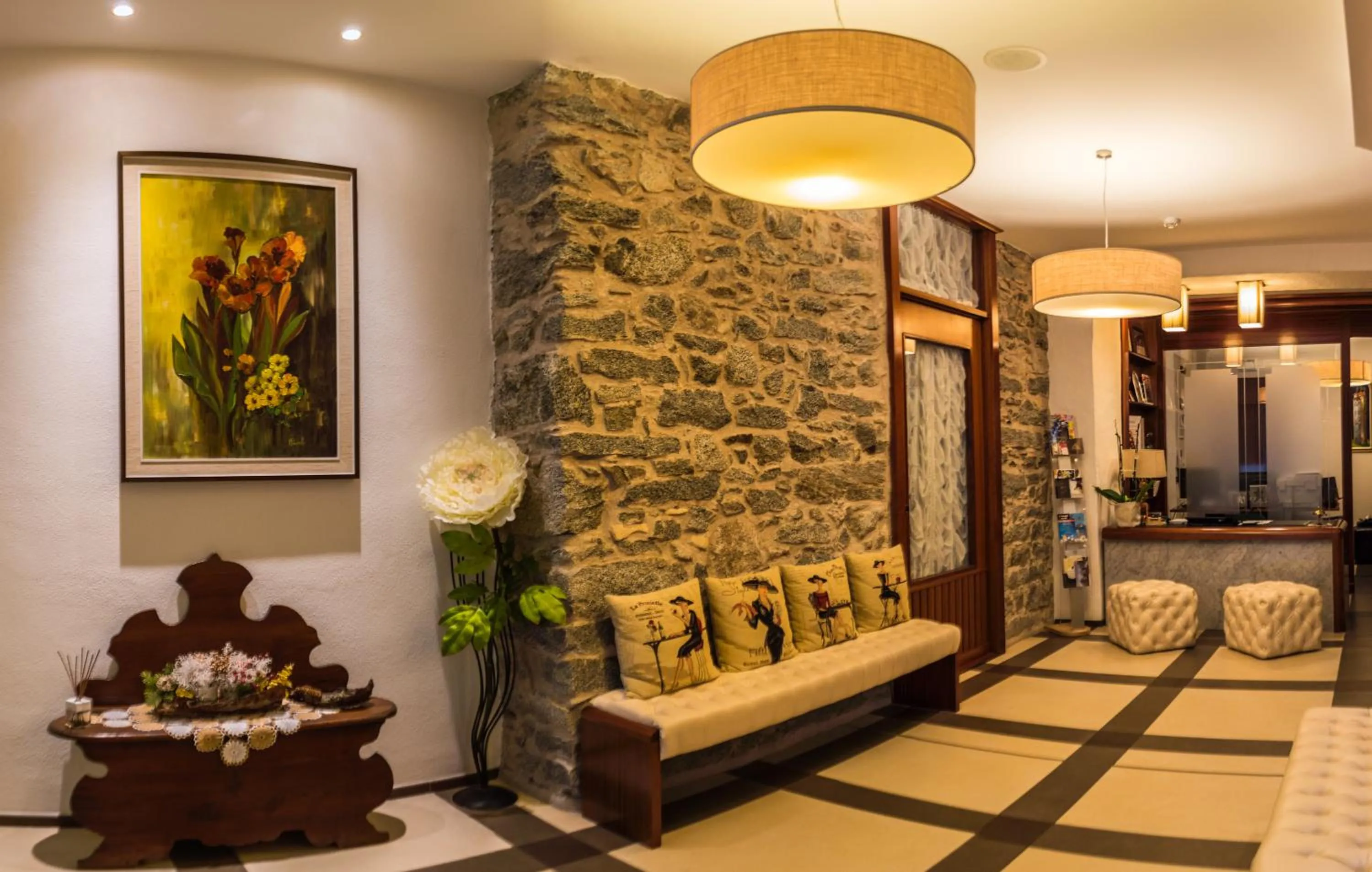 Lobby or reception in Villa Madonna