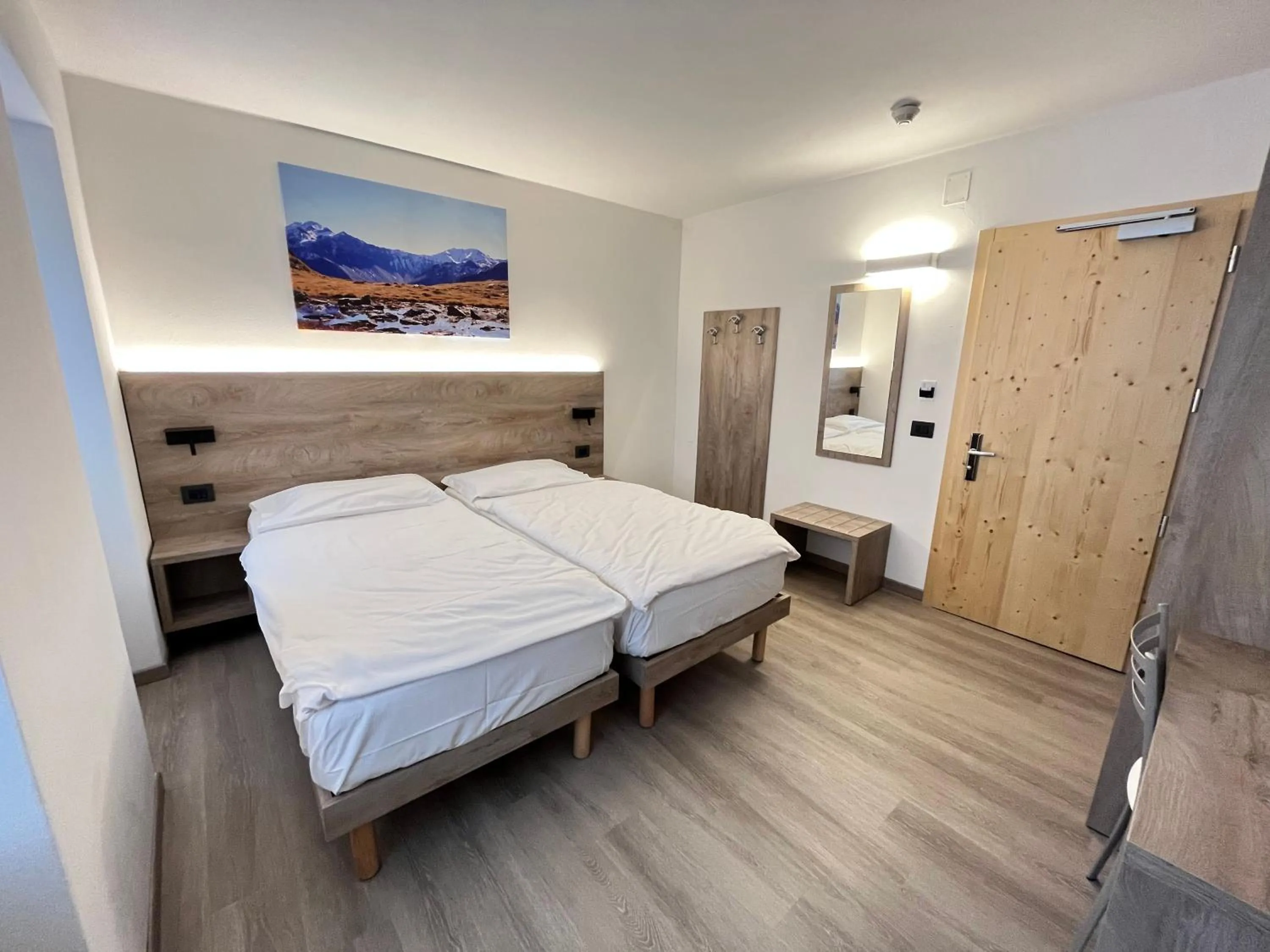 Bed in Hotel Zanella