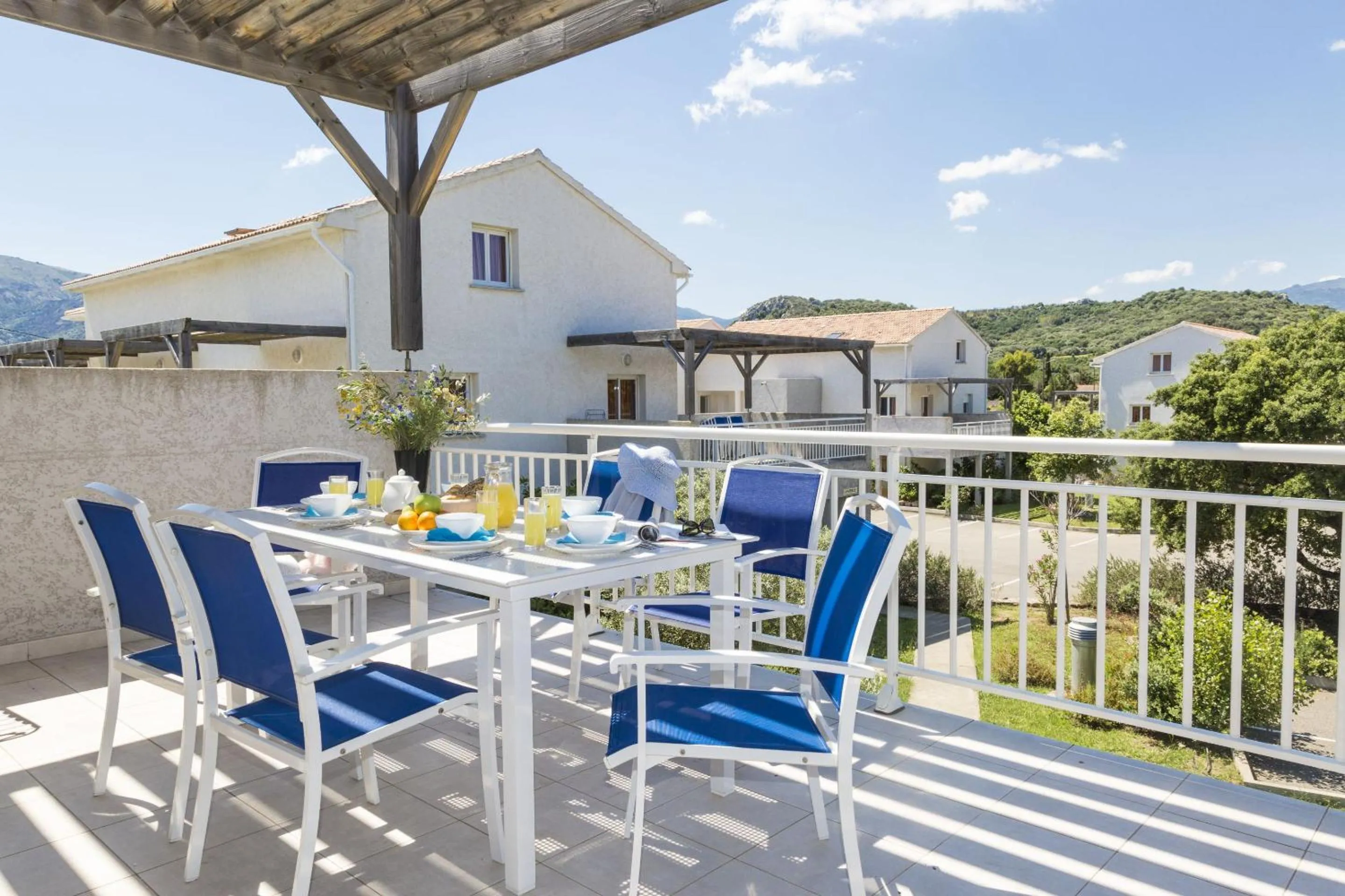 Balcony/Terrace in Résidence Odalys Casa d'Orinaju