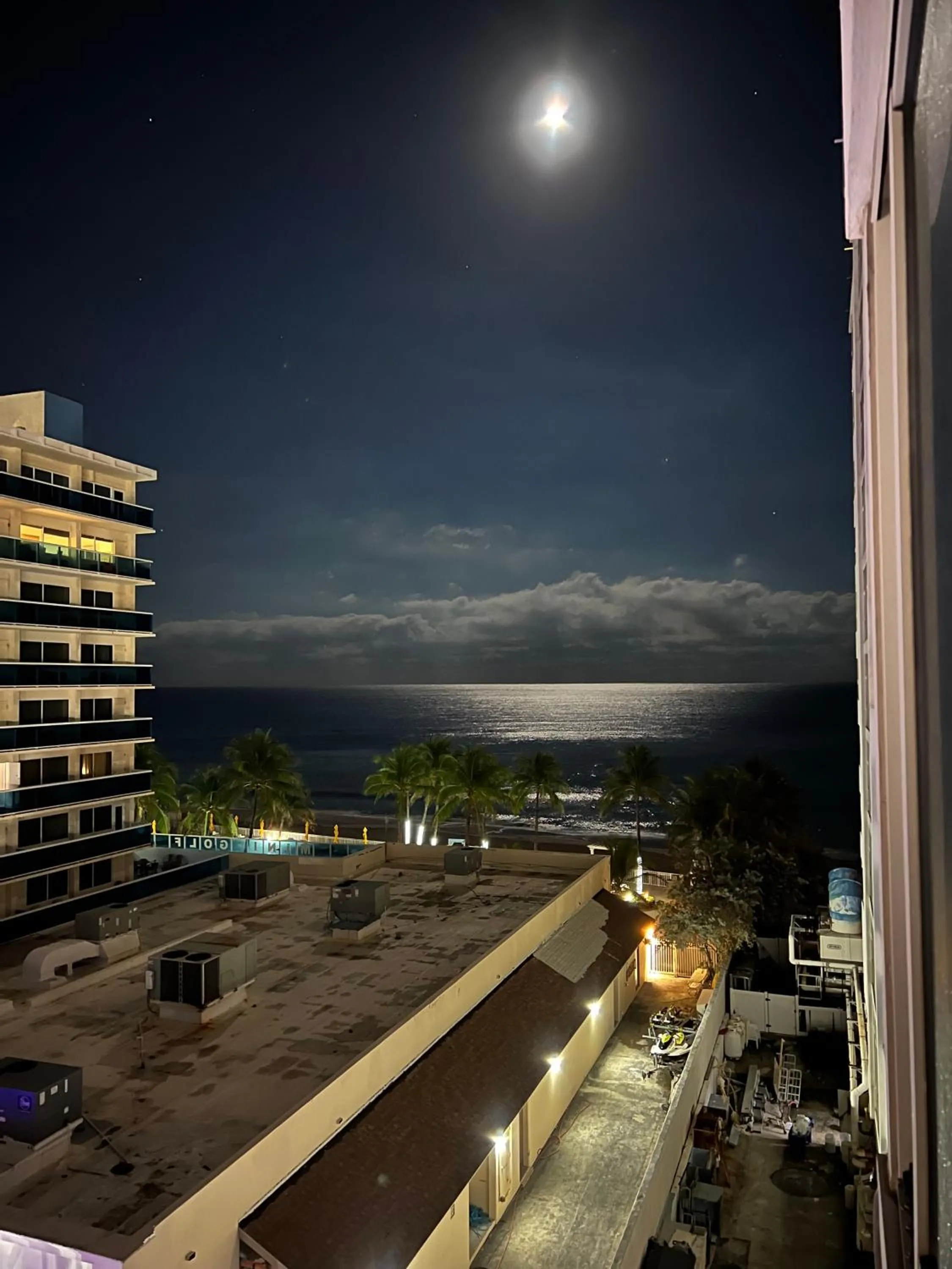Night in Oceanview on SAND located in Ocean Manor Resort Fort Lauderdale Beach 2 bed 2 bath spacious corner unit partial ocean view
