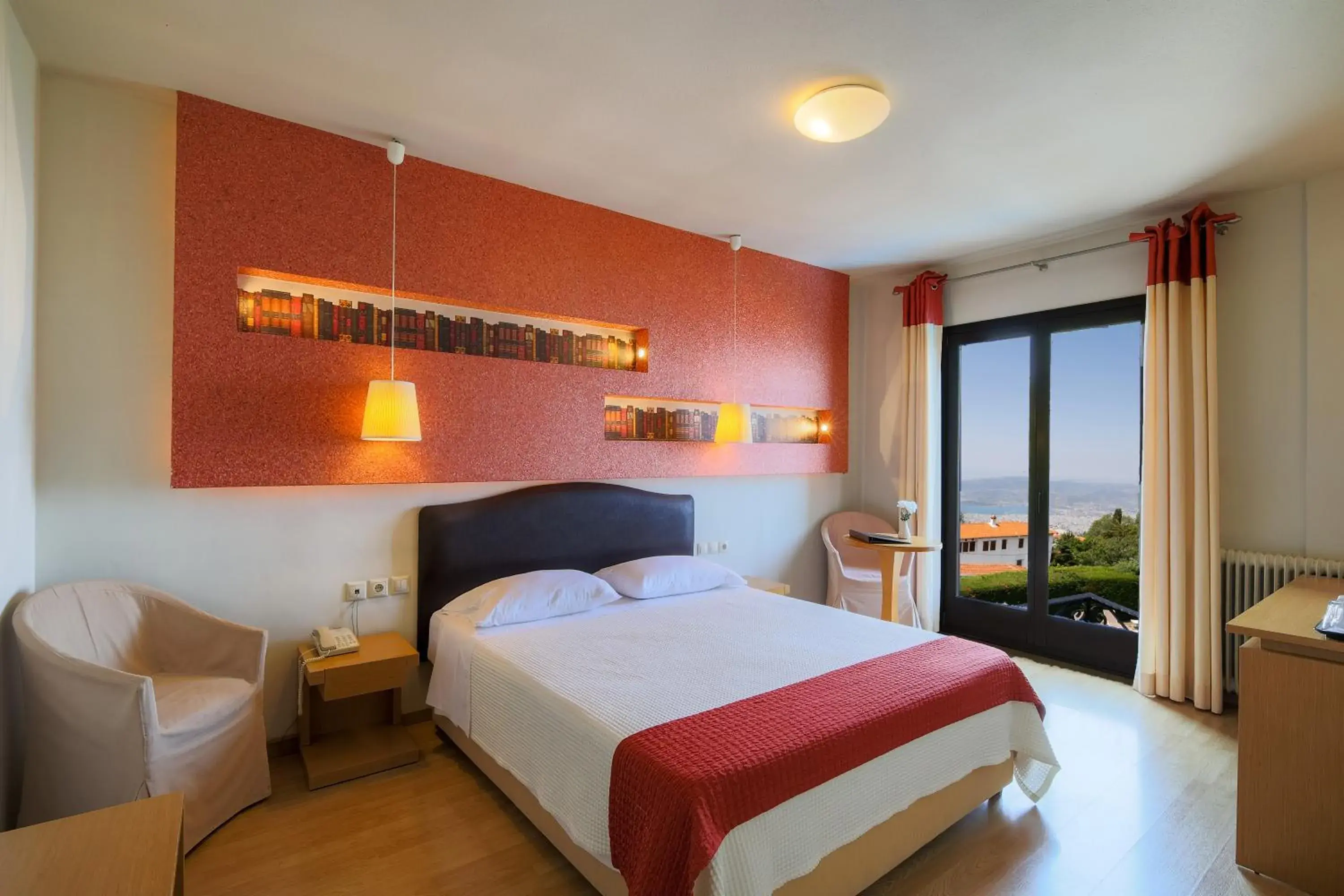 Double Room with Balcony and Panoramic Volos View in Portaria Hotel Double Room with Balcony and Panoramic Volos View in Portaria Hotel