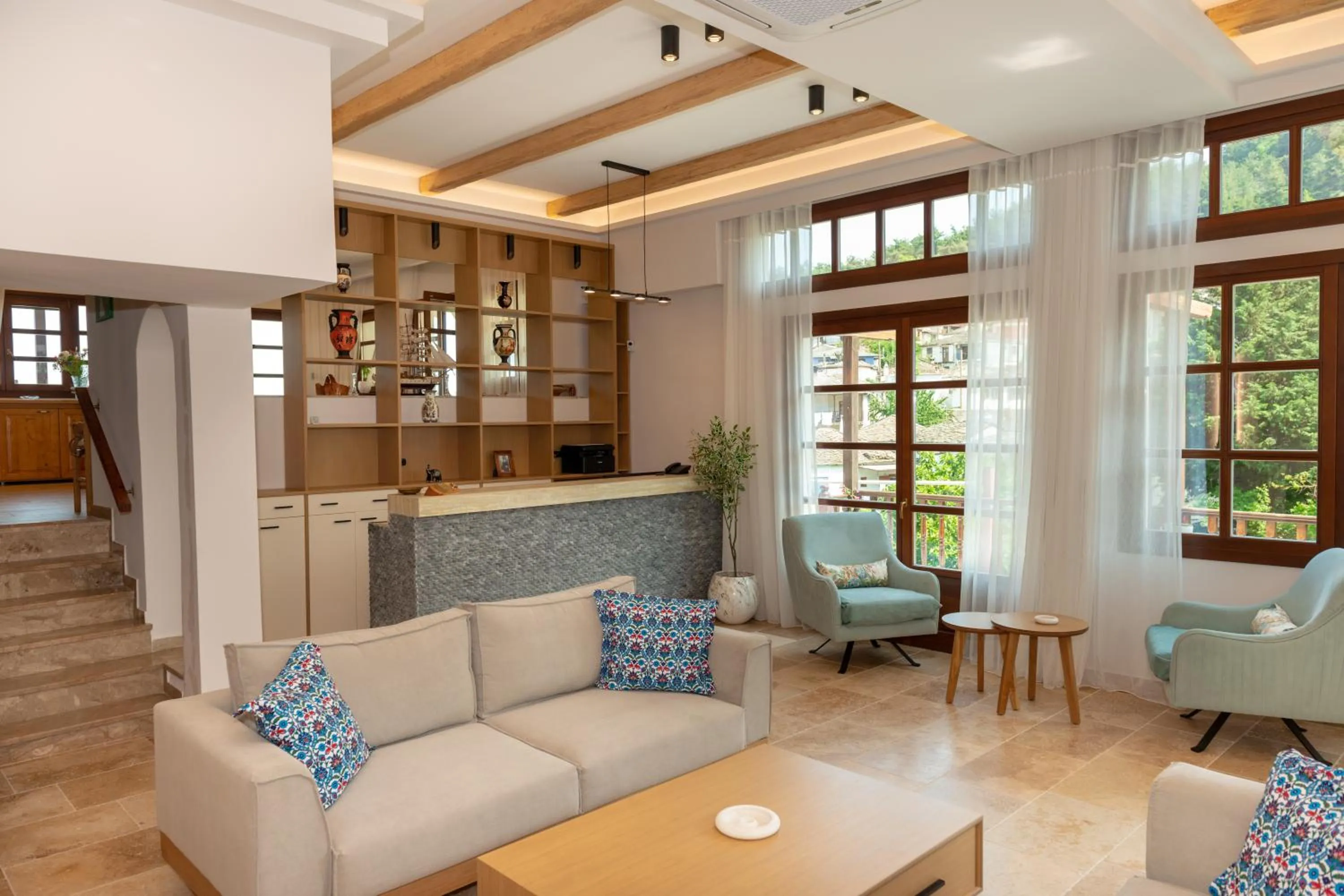 Living room in Thassos Inn