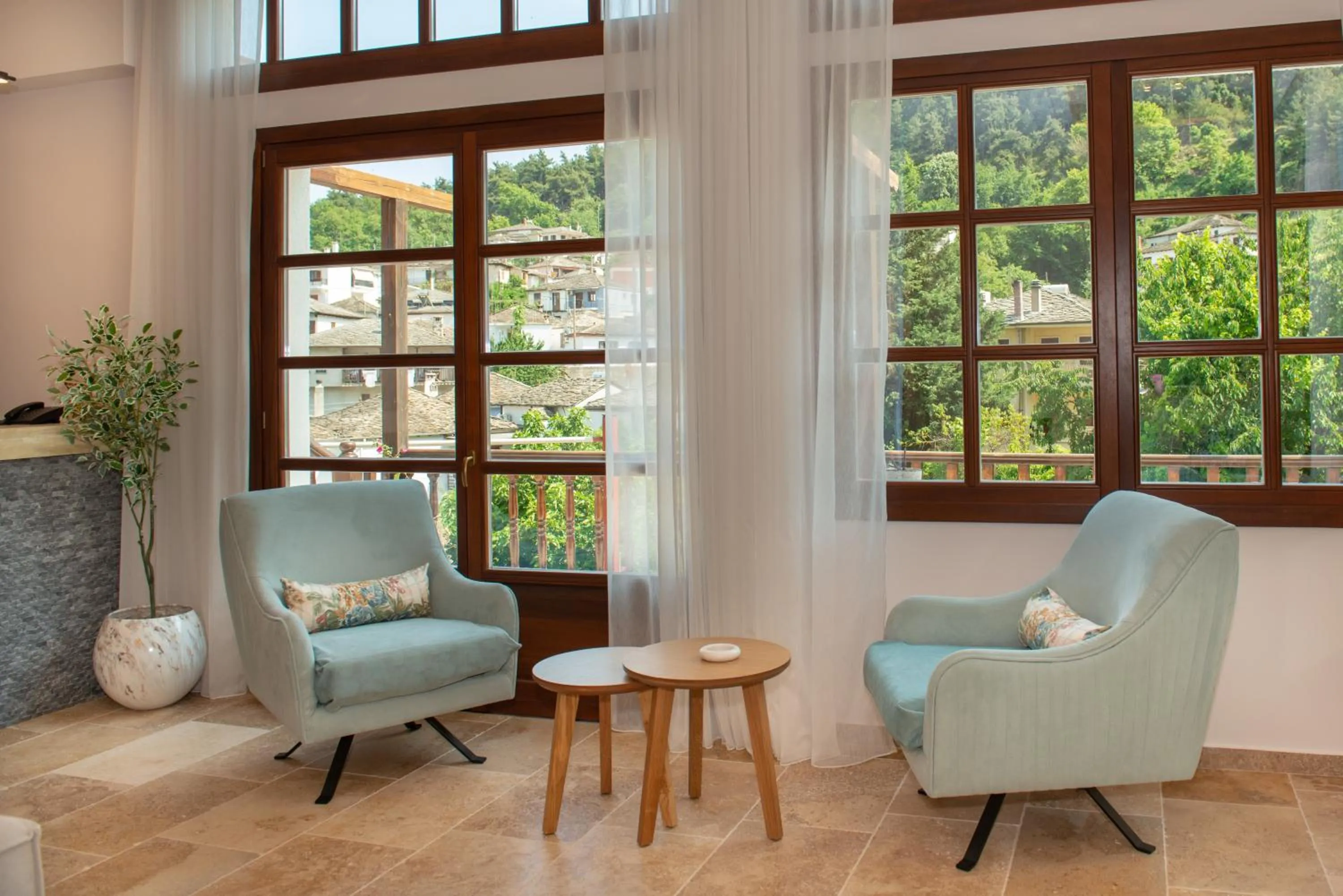 Living room in Thassos Inn