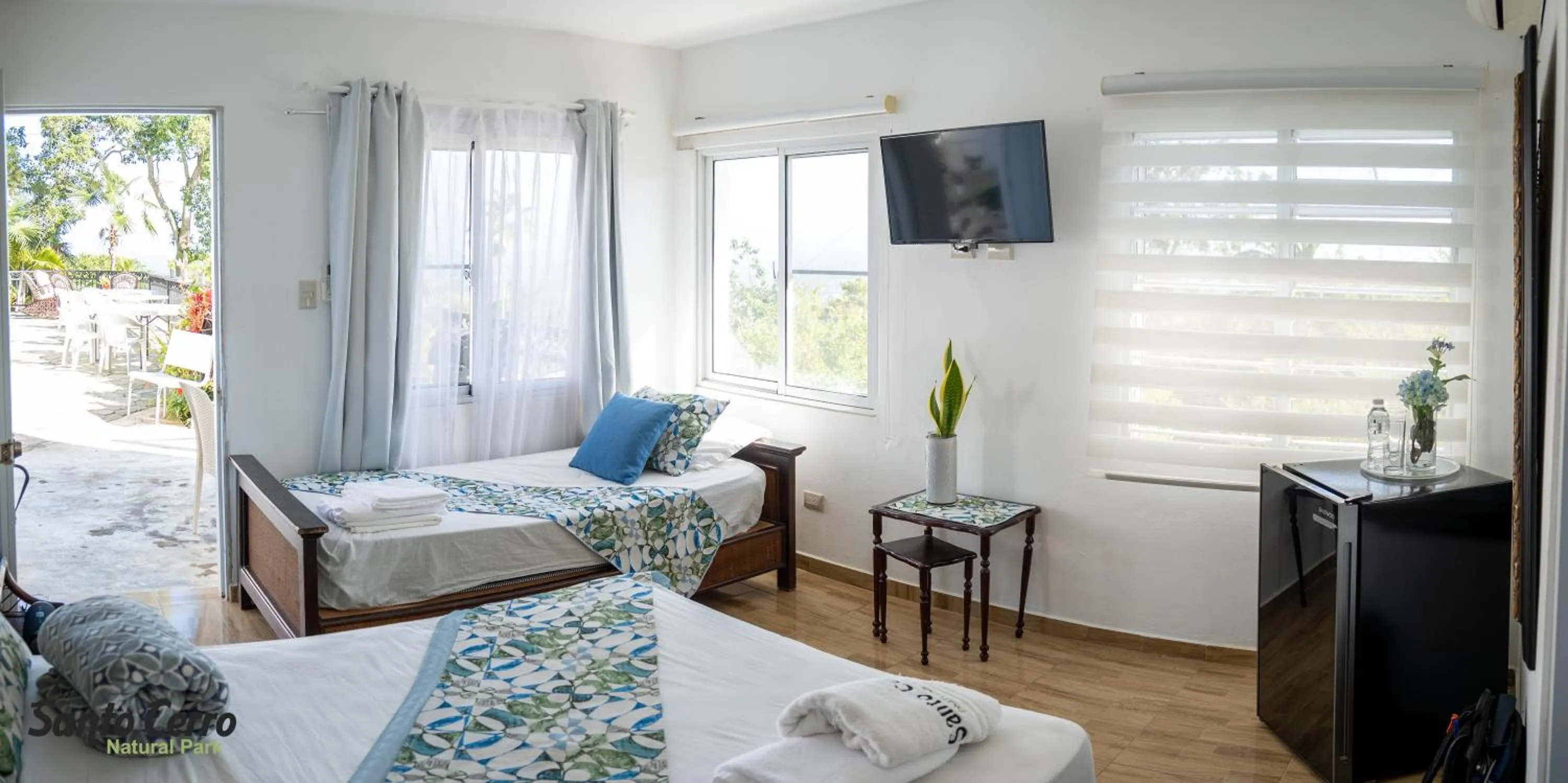 Bed in Hotel Santo Cerro Natural Park