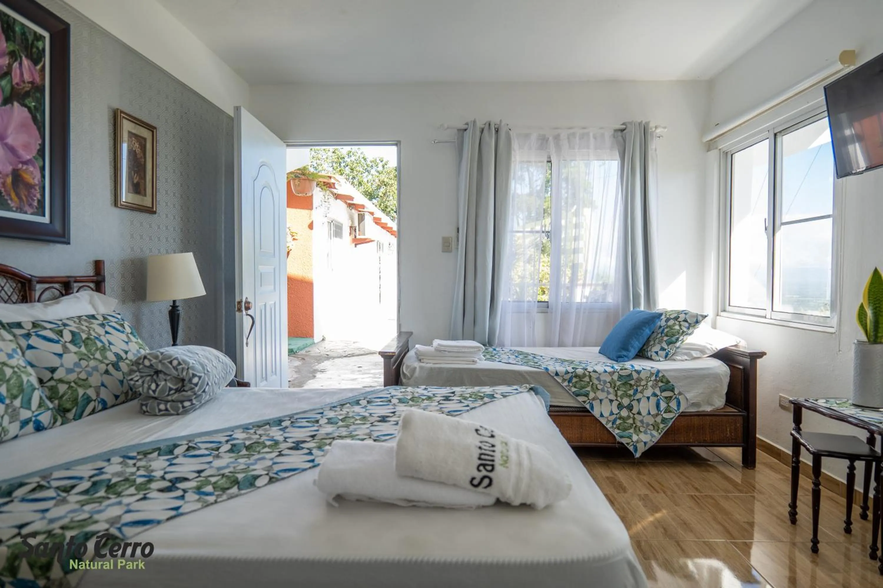 Bed in Hotel Santo Cerro Natural Park