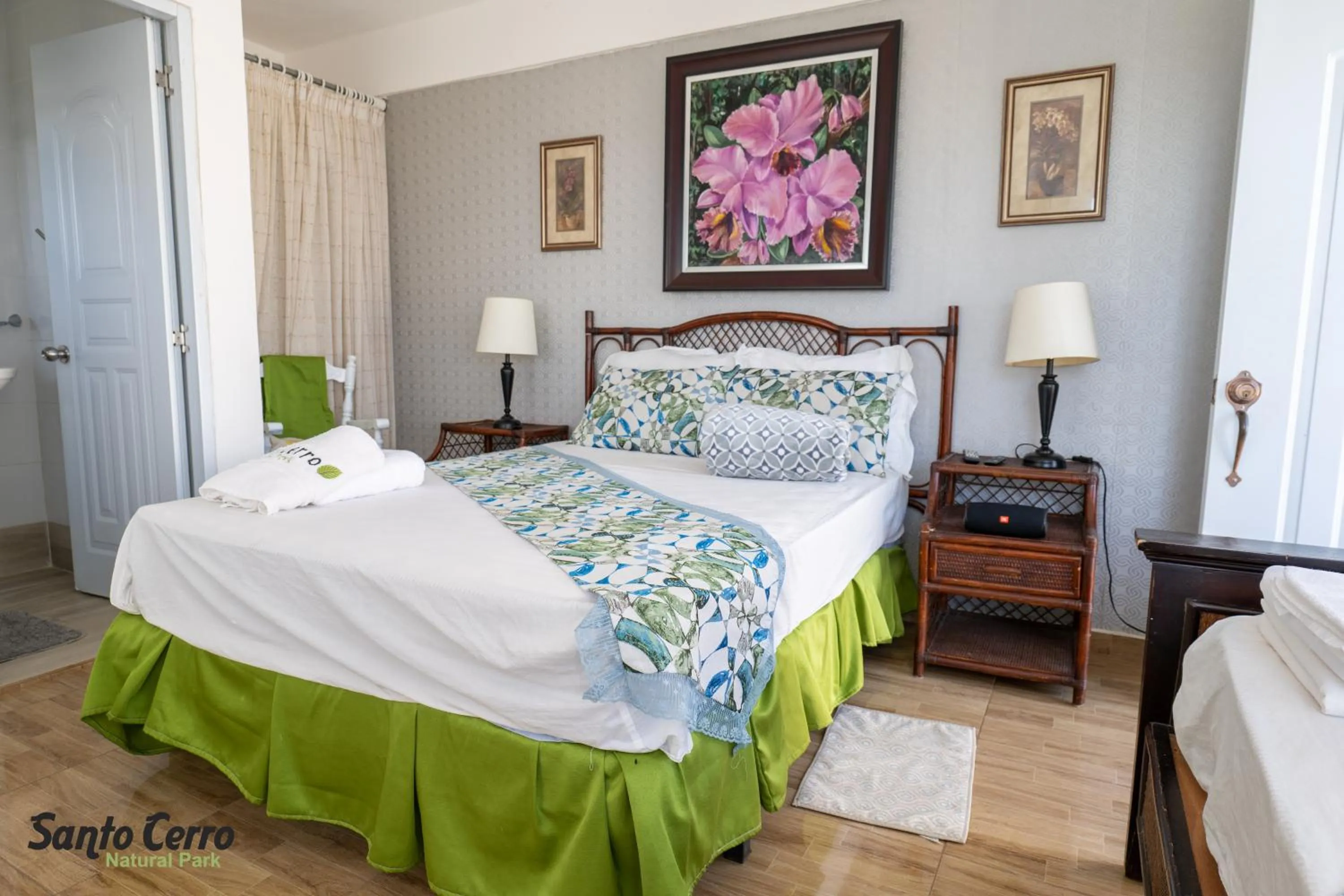 Bed in Hotel Santo Cerro Natural Park